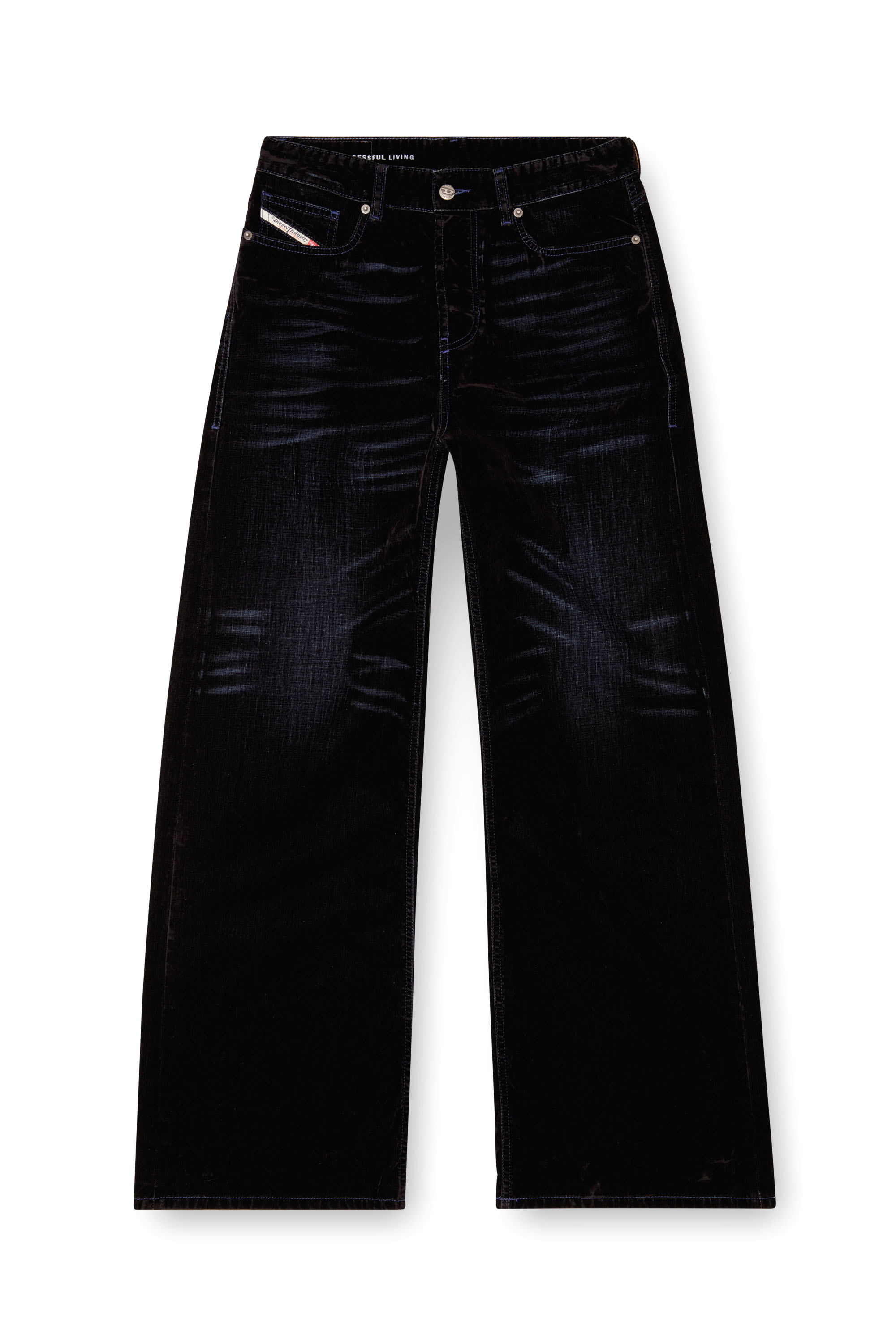 Diesel - Female's Relaxed Jeans 1996 D-Sire 068QY, ダークブルー - 3