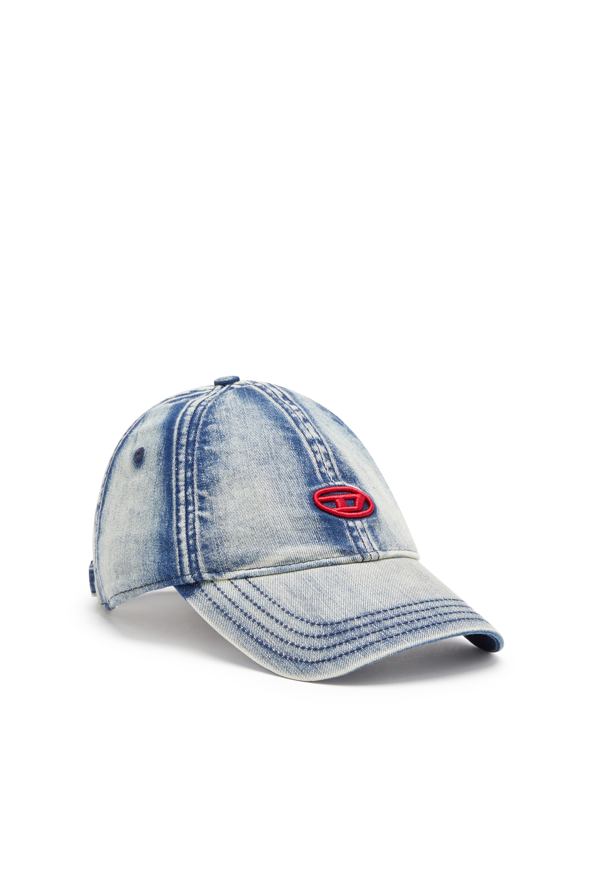 Diesel - C-GABLE, Male's Baseball cap in treated denim in ブルー - 1