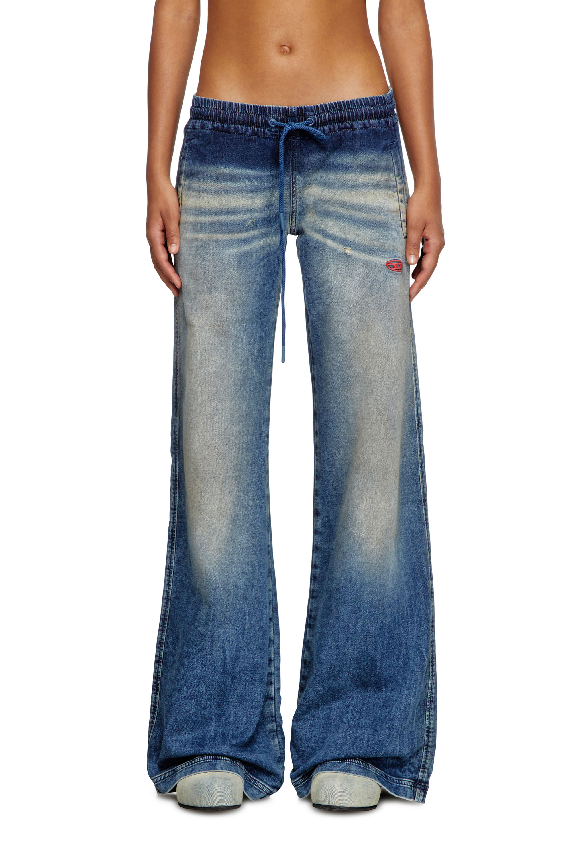 Diesel - Female's Relaxed 2078 D-Ainty Joggjeans® 068PQ, ミディアムブルー - 1