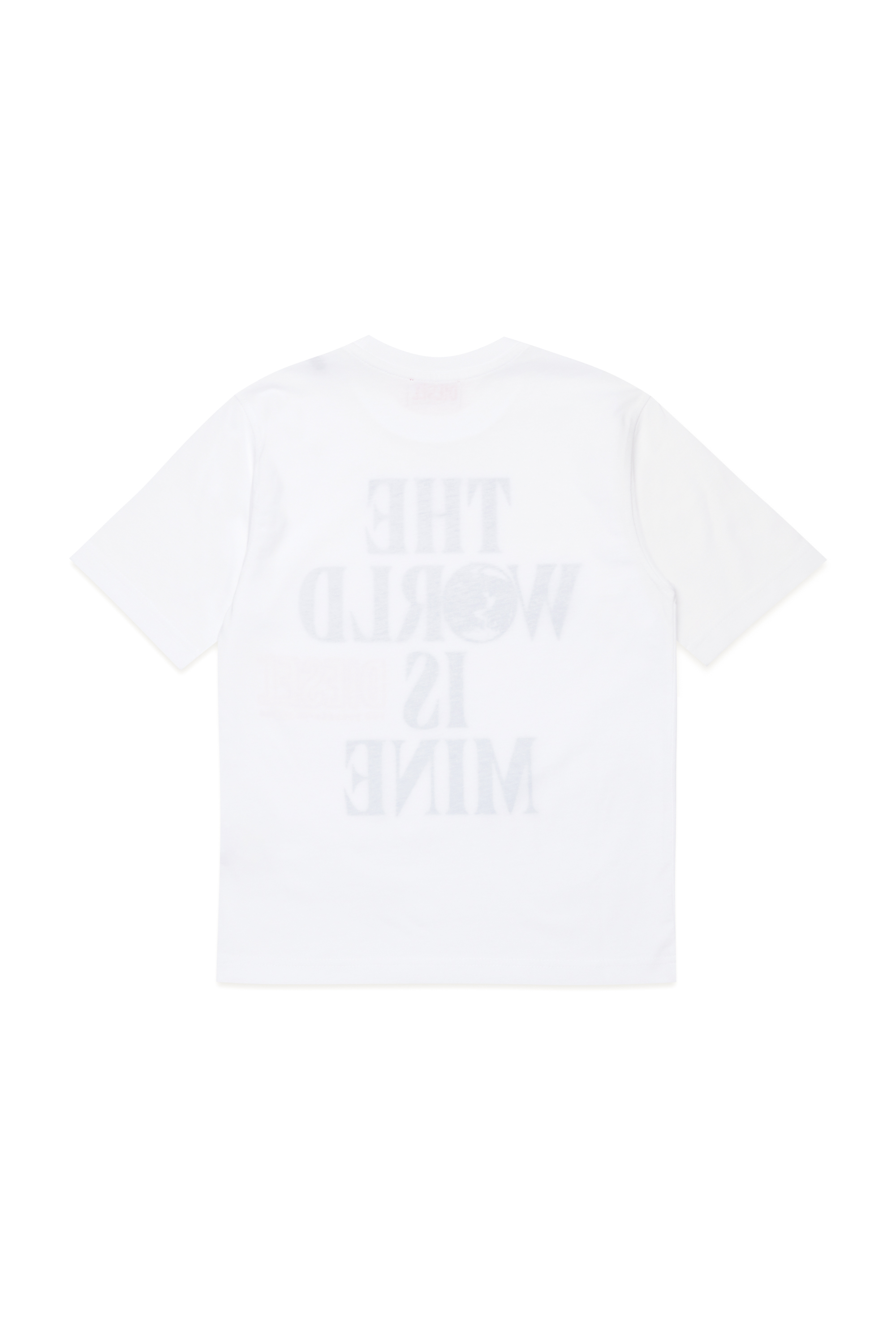 Diesel - TWASHL7 OVER, Male T-shirt with World is Mine logo in ホワイト - Image 2