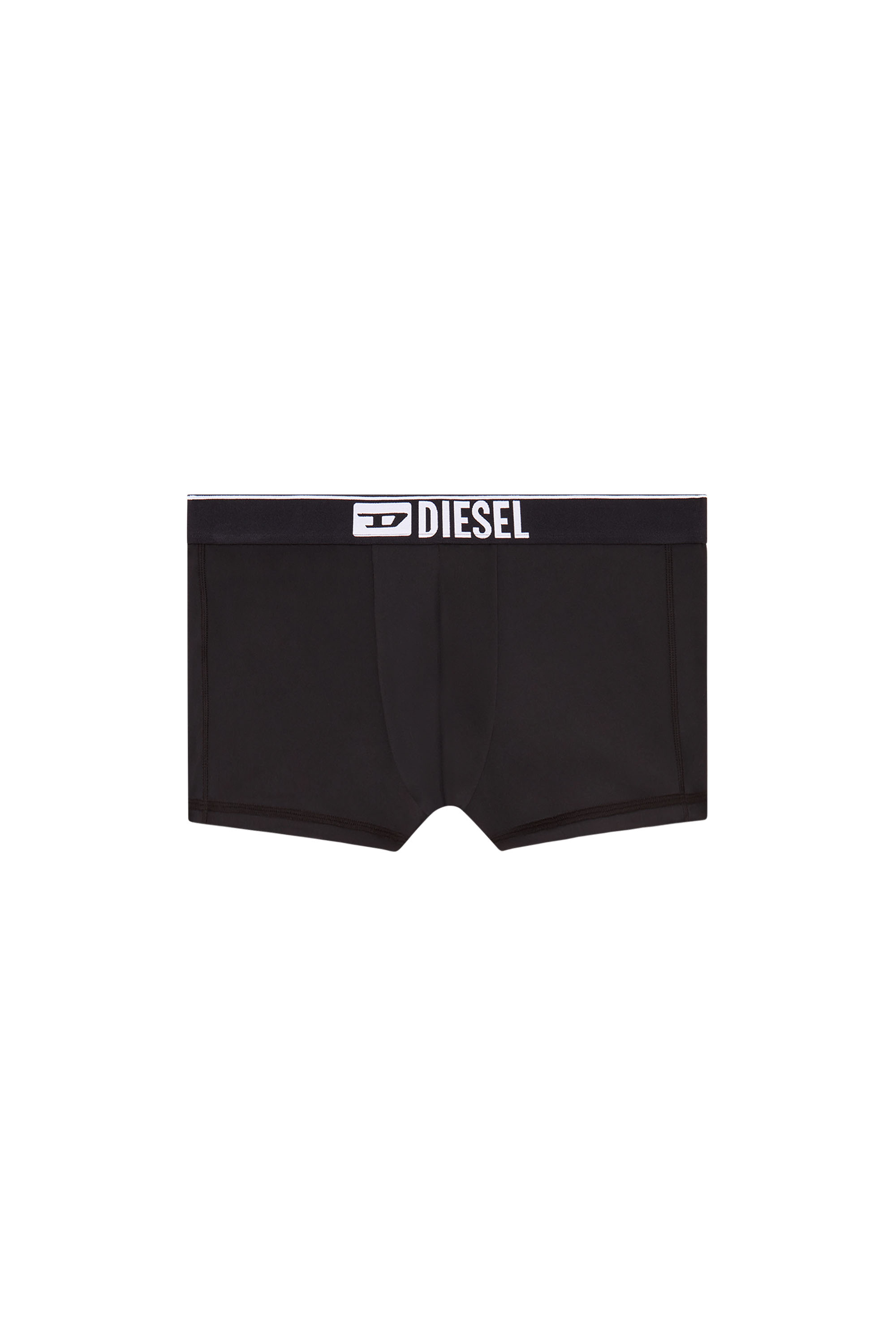 Diesel - UMBX-DAMIEN-CUT, Male's Microfibre boxer briefs with logo waist in ブラック - 4