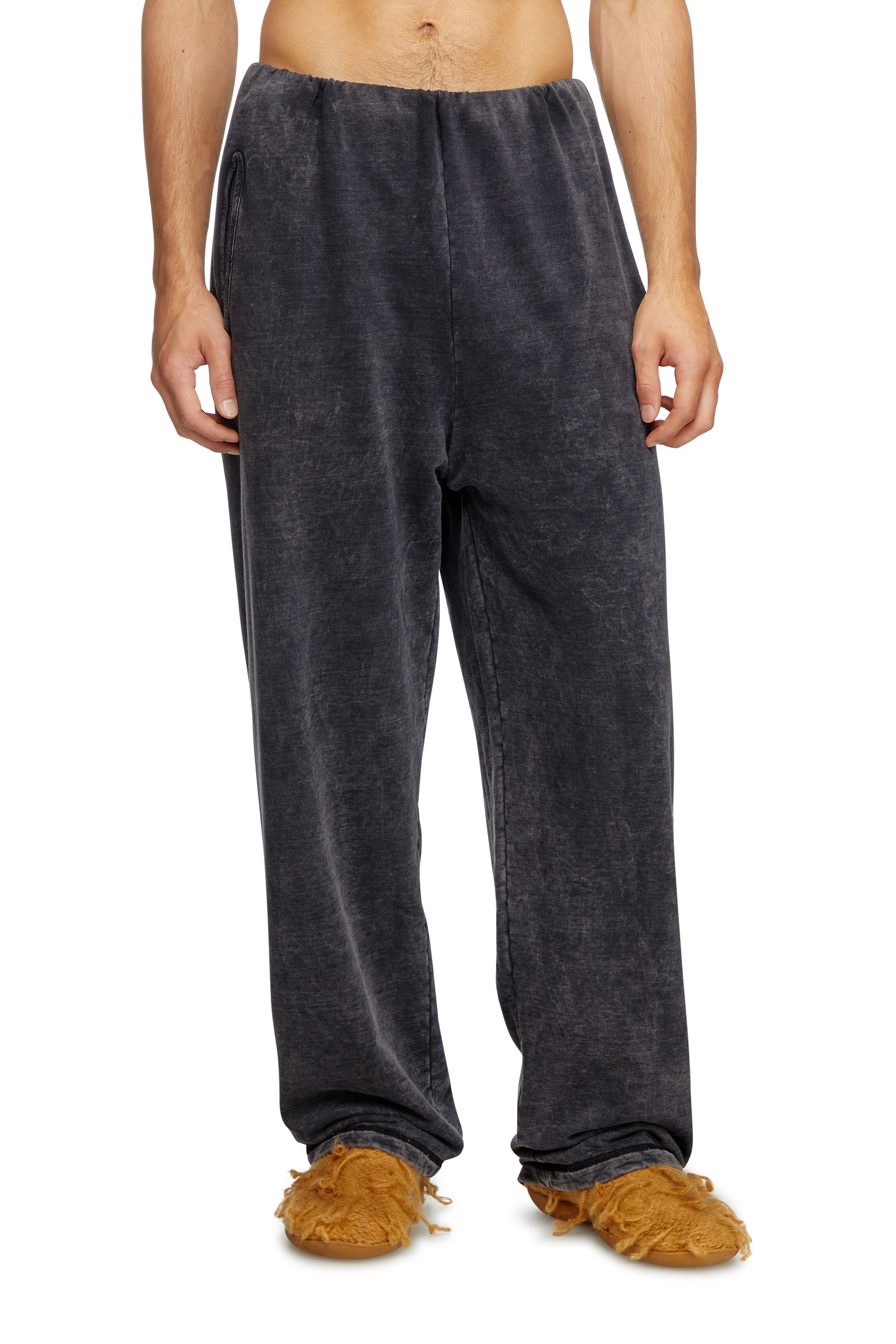 Diesel - P-LUIS, Male's Track pants with denim effect in ブラック - 2