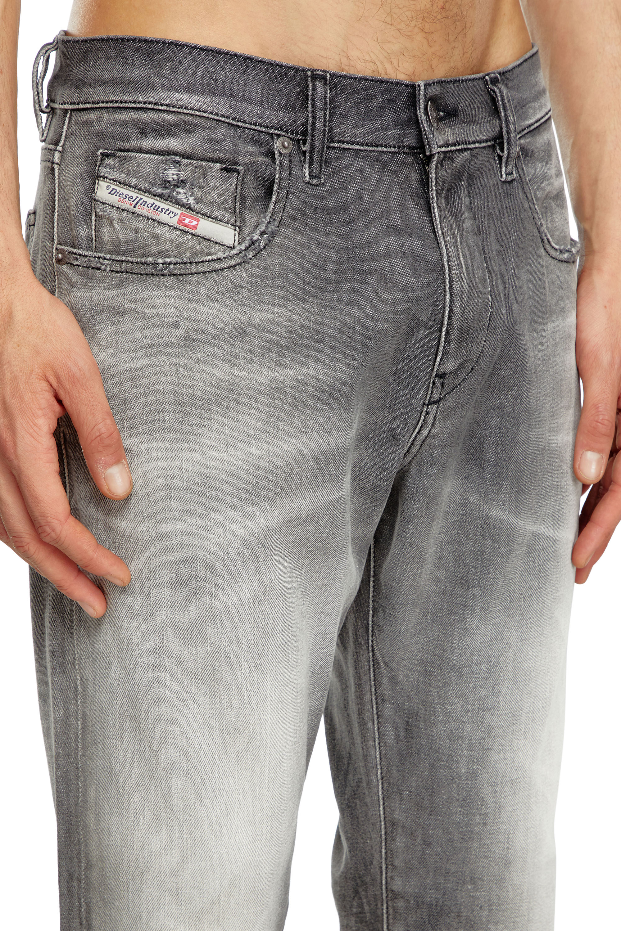 Diesel - Male Slim Jeans 2019 D-Strukt 09J58, ダークグレー - Image 5
