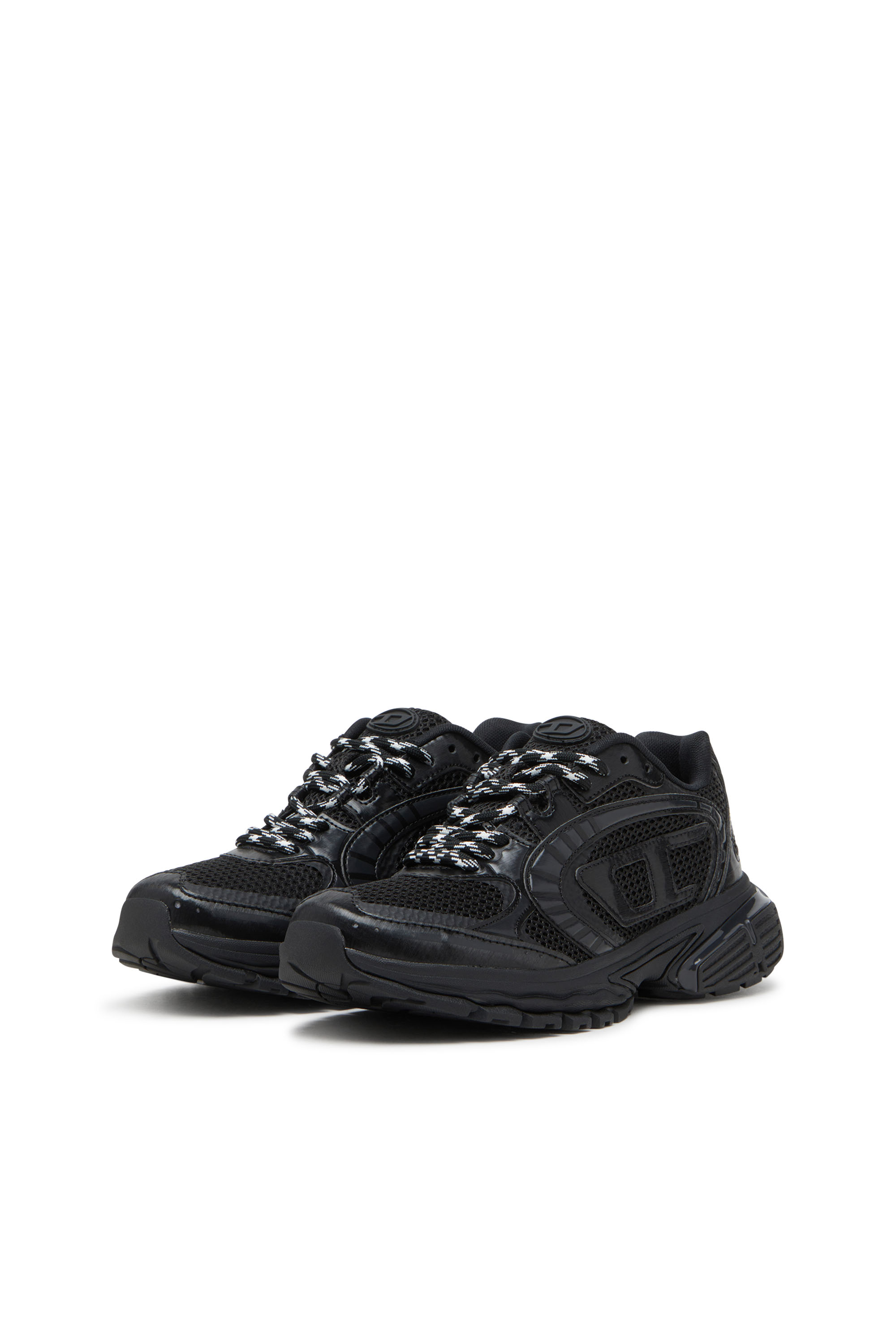 Diesel - S-PRO-V-DENSE LOW, Male's S-Pro-V-Dense-Mesh sneakers with Oval D logo in ブラック - 8