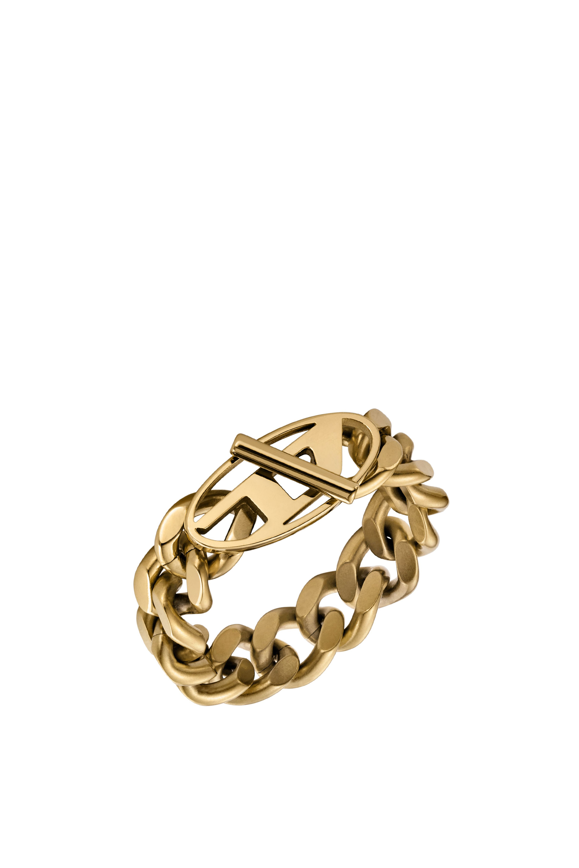 Diesel - DX1568710 JEWEL, Unisex's Gold-Tone Stainless Steel Soft Chain Ring in ゴールド - 1