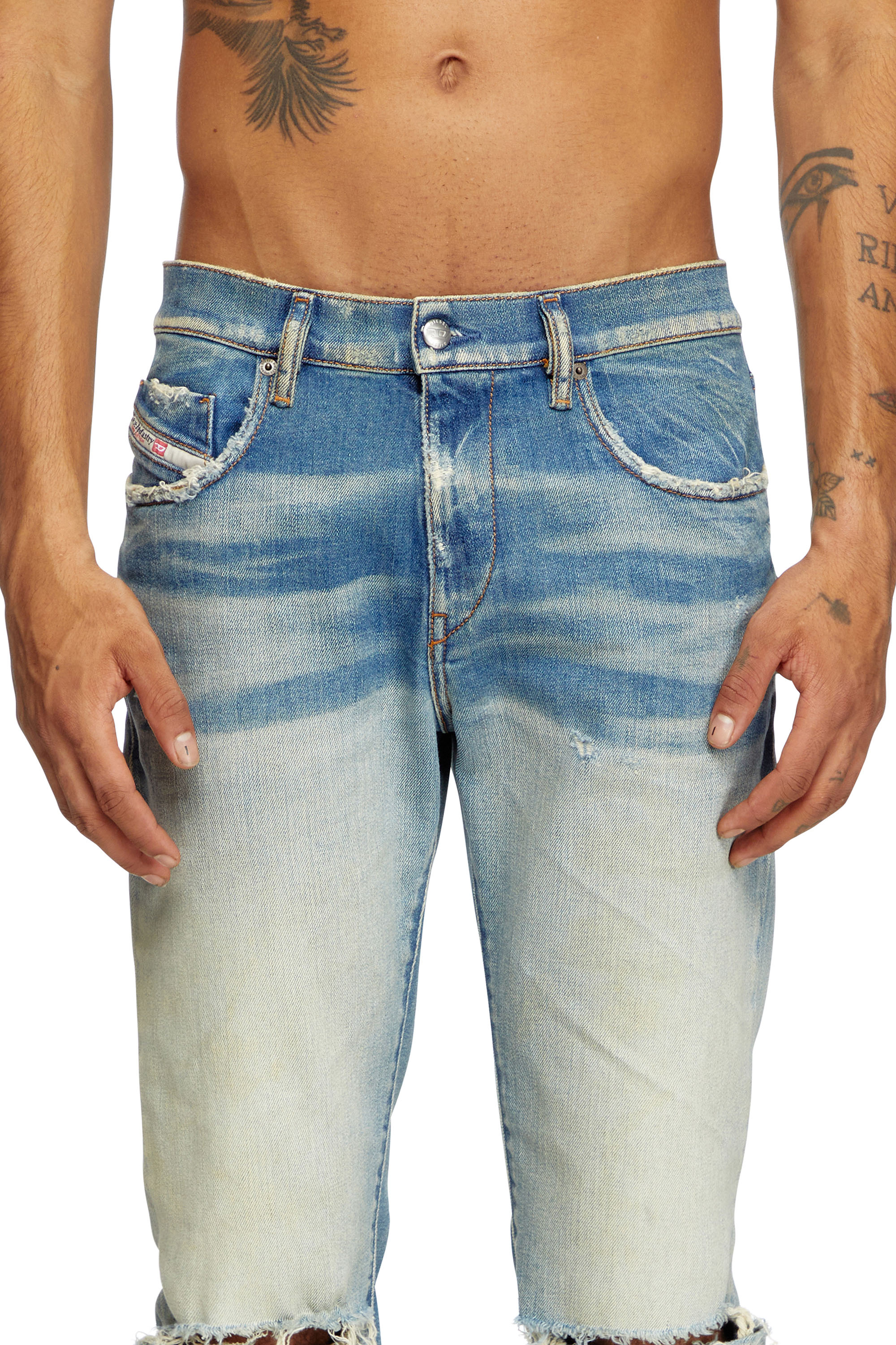 Diesel - Male's Slim Jeans 2019 D-Strukt 09L28, ミディアムブルー - 5