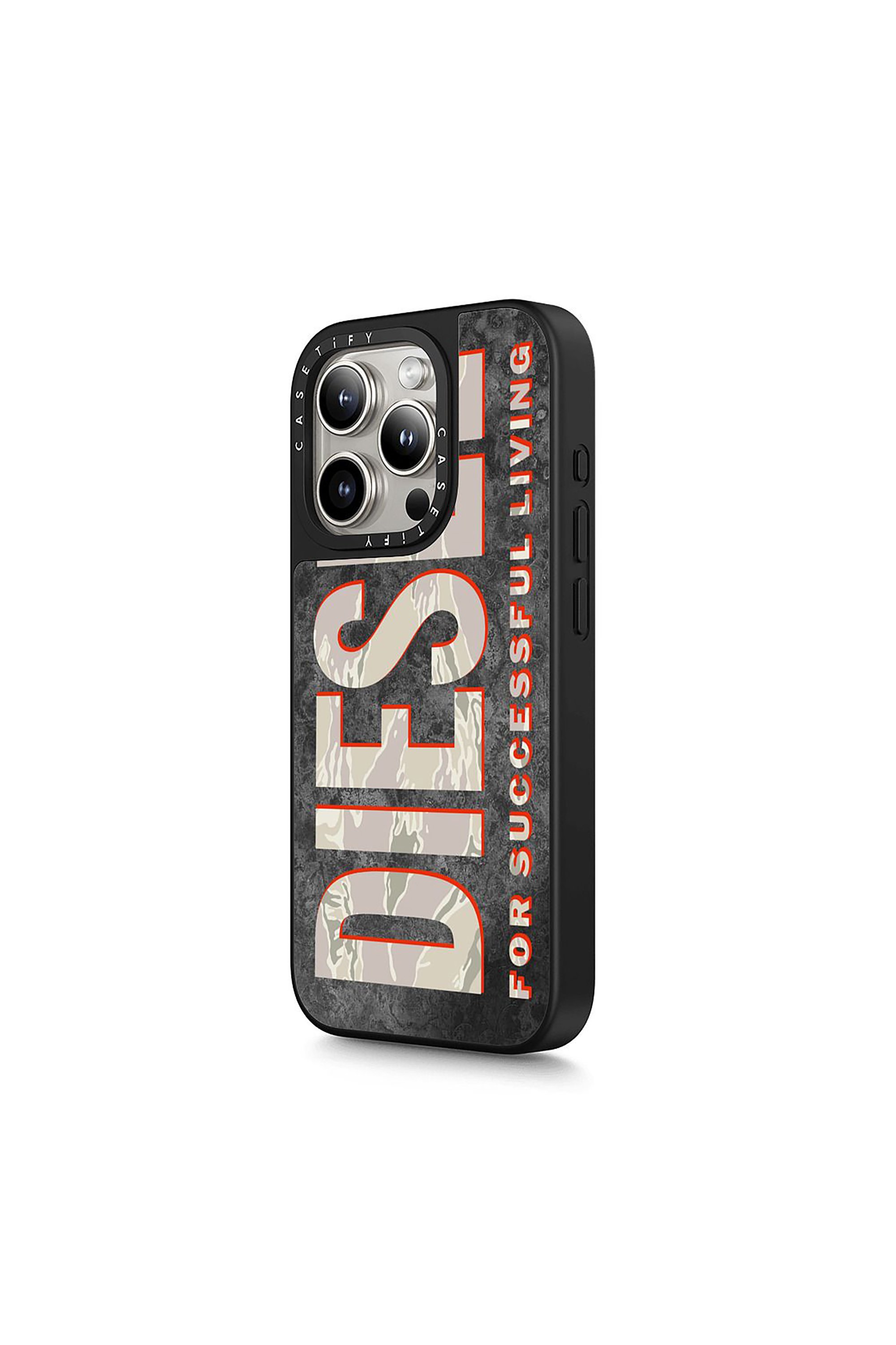 Diesel - 60328 CASETIFY MOULDED CASE, Unisex's IPHONE 15 PRO in ブラウン/ホワイト - 2