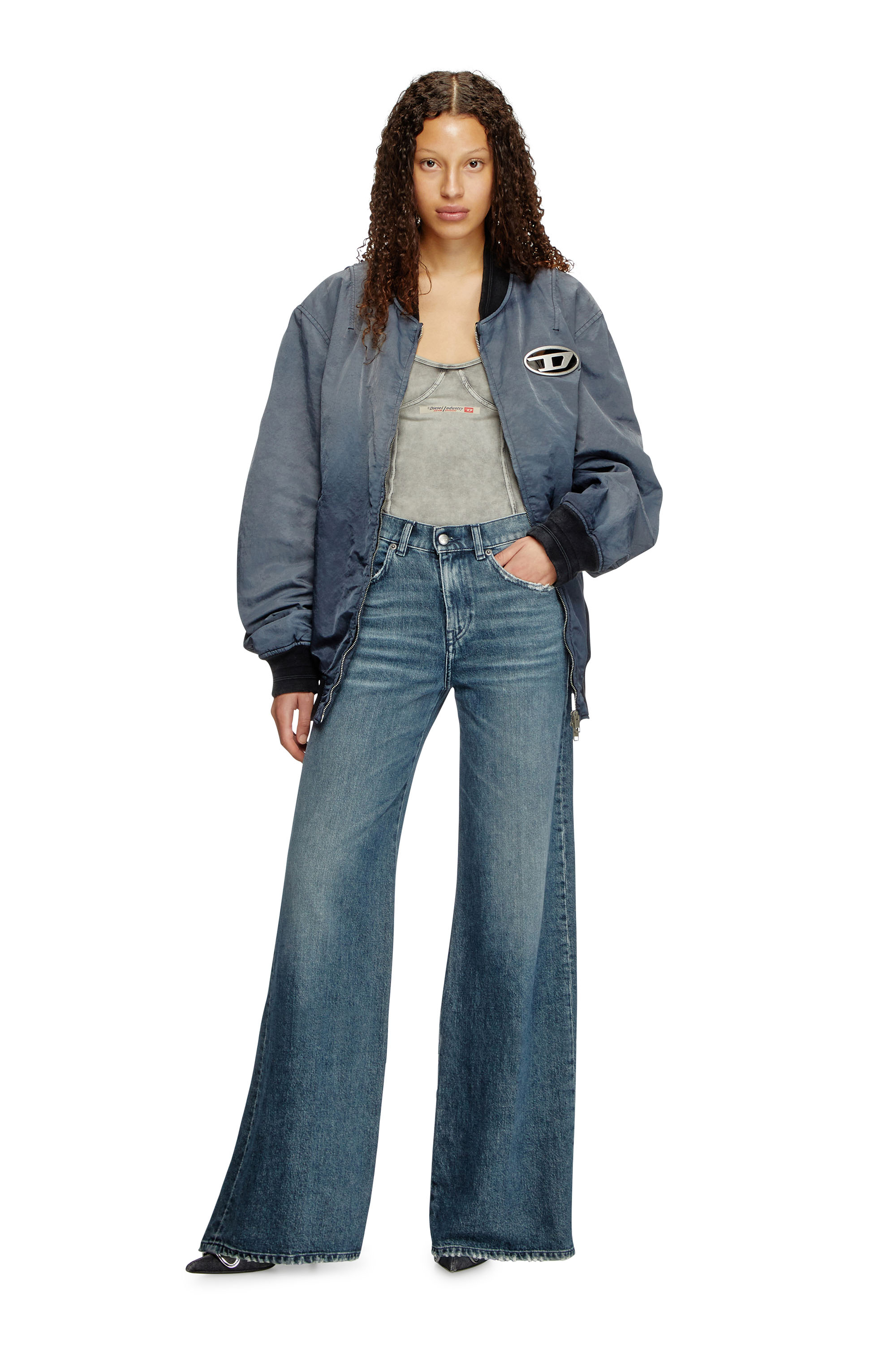 Diesel - Female's Flare Jeans 1978 D-Akemi 007Y7, ミディアムブルー - 2