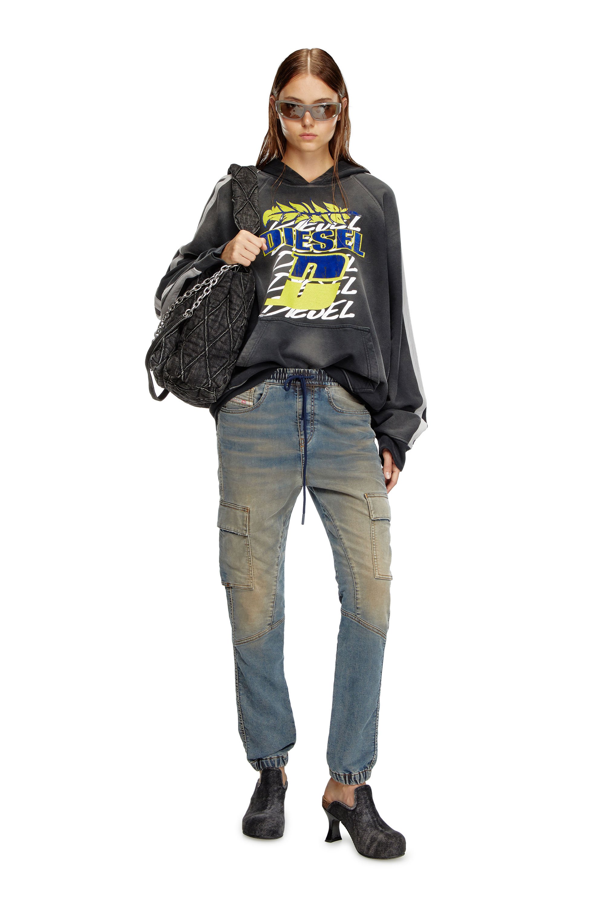 Diesel - Female's Slim 2051 D-Ursy Joggjeans® 068MB, ミディアムブルー - 2