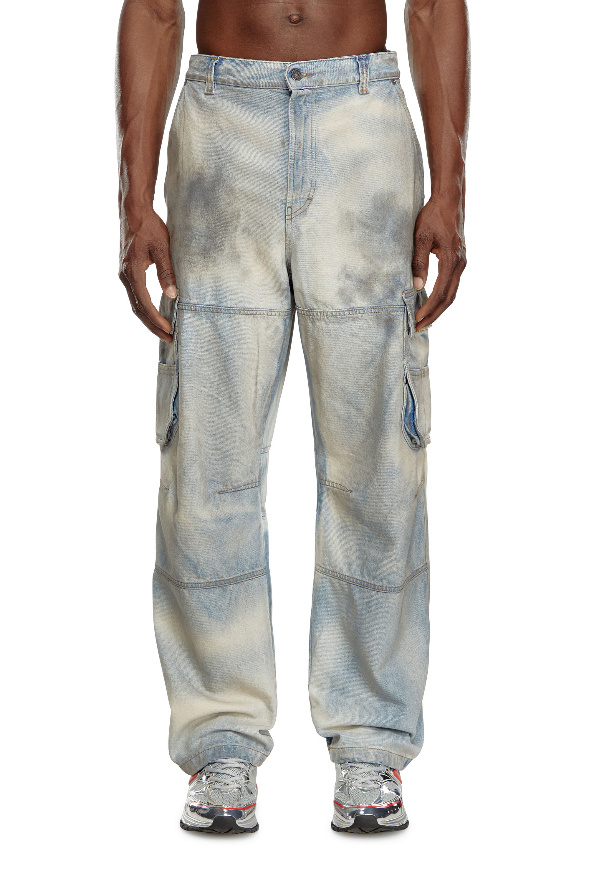 Diesel - Male Straight Jeans D-Fish 0CBDJ, ライトブルー - Image 1