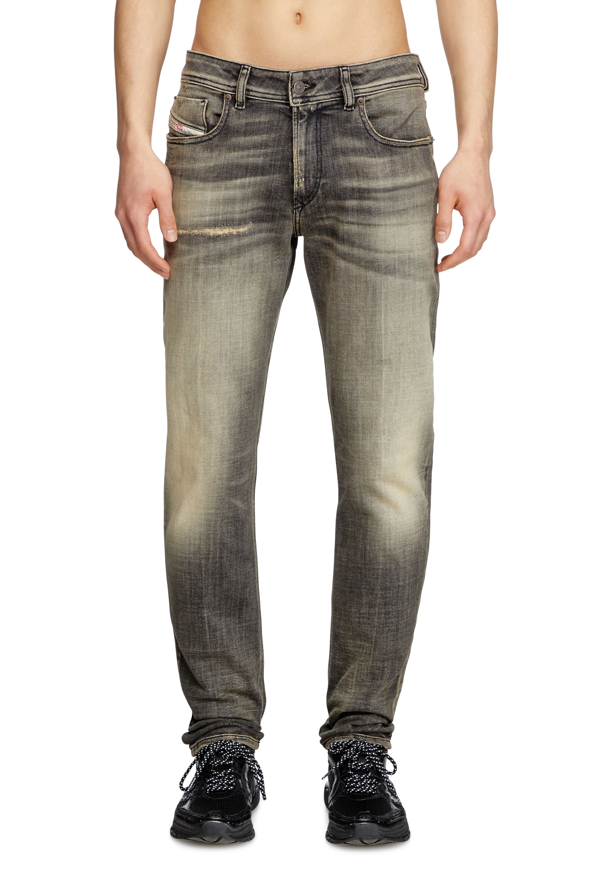 Diesel - Male's Skinny Jeans 1979 Sleenker 09K54, ブラック/ダークグレー - 1