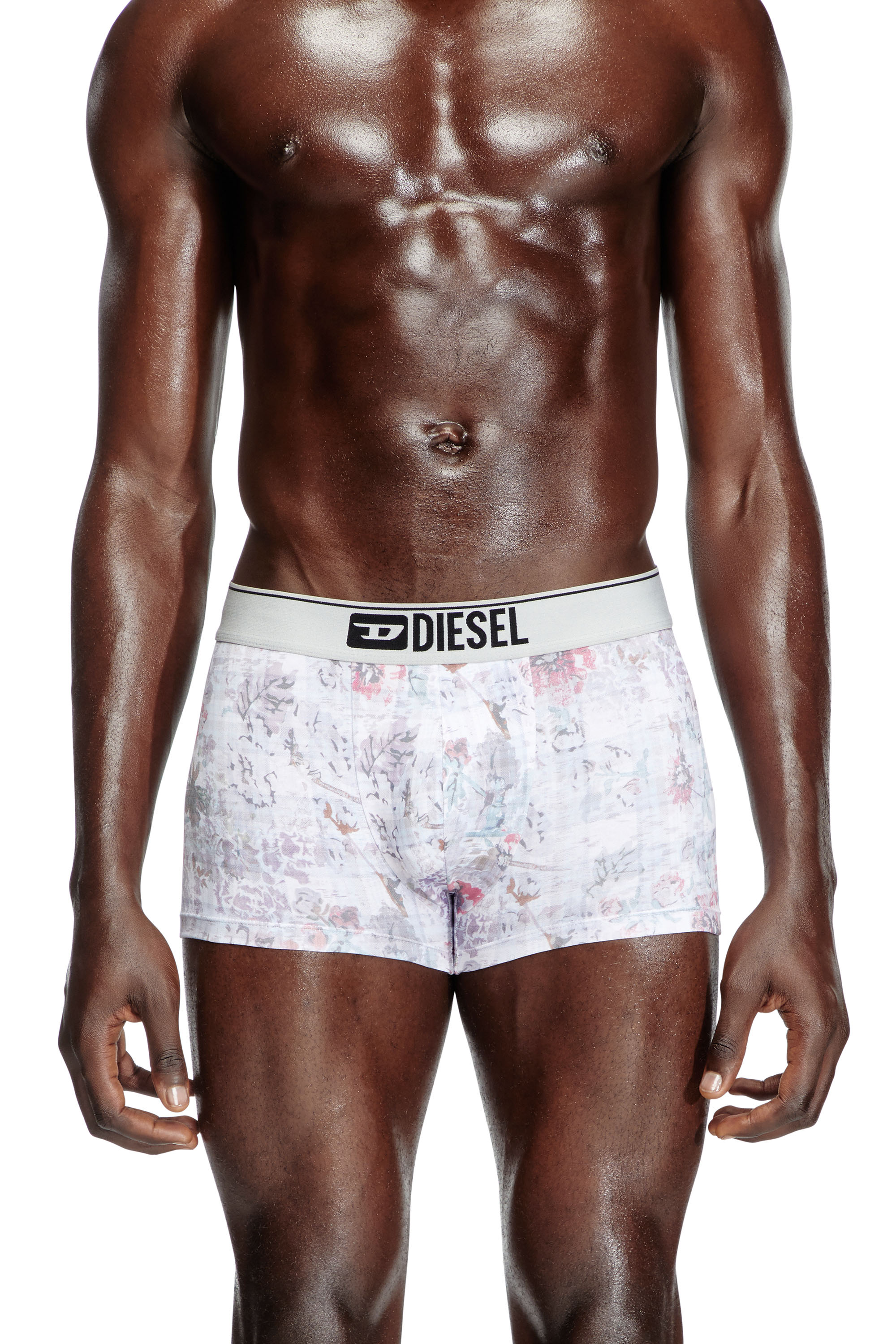 Diesel - DAMIEN-THREEPACK, Male's Three-pack boxer briefs with floral motif in ピンク/ブラック - 2