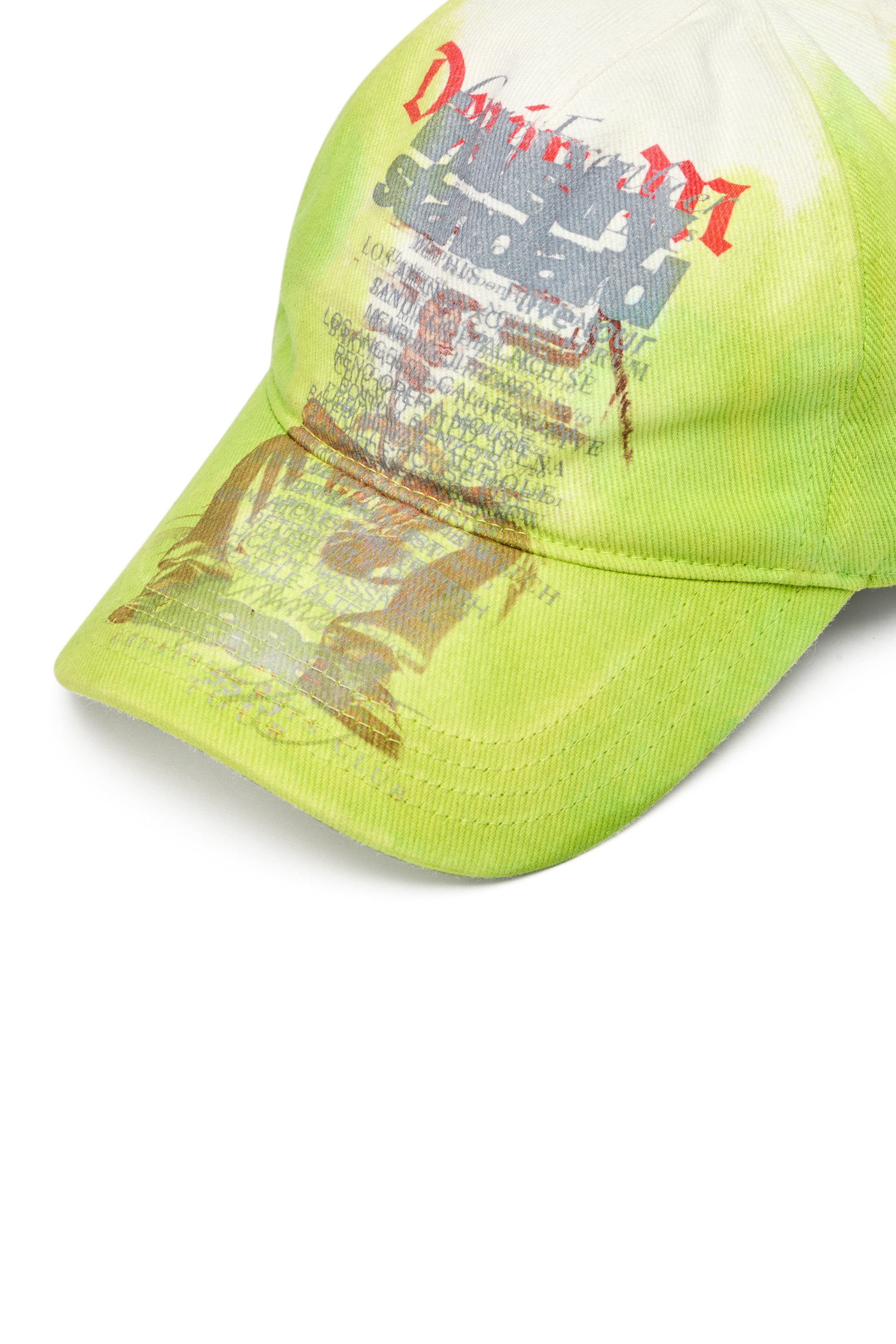 Diesel - C-HRIS, Male's Baseball cap with bandana prints in 蛍光グリーン - 3