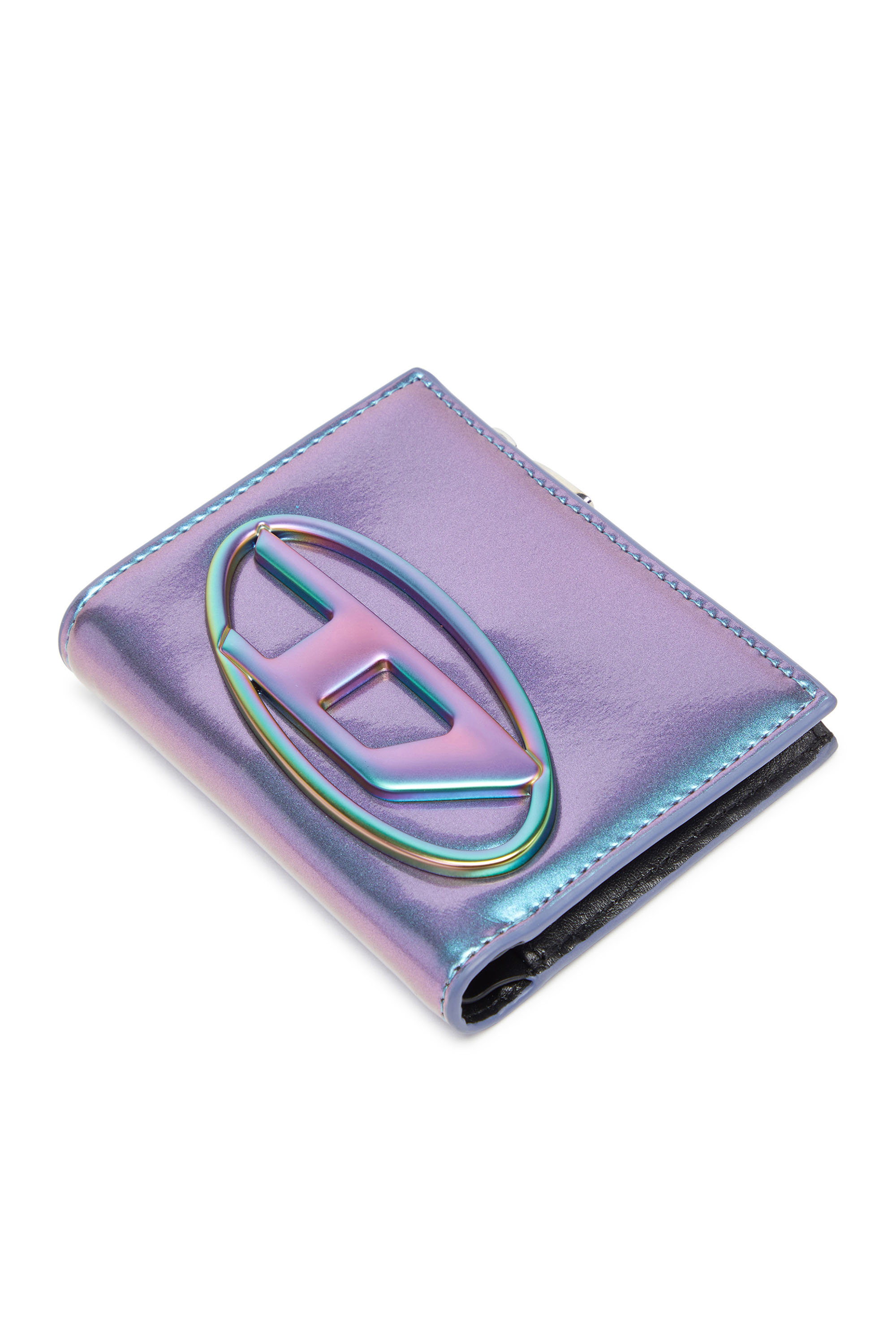 Diesel - 1DR BI-FOLD ZIP II, Female's Small iridescent wallet in アジュール - 4