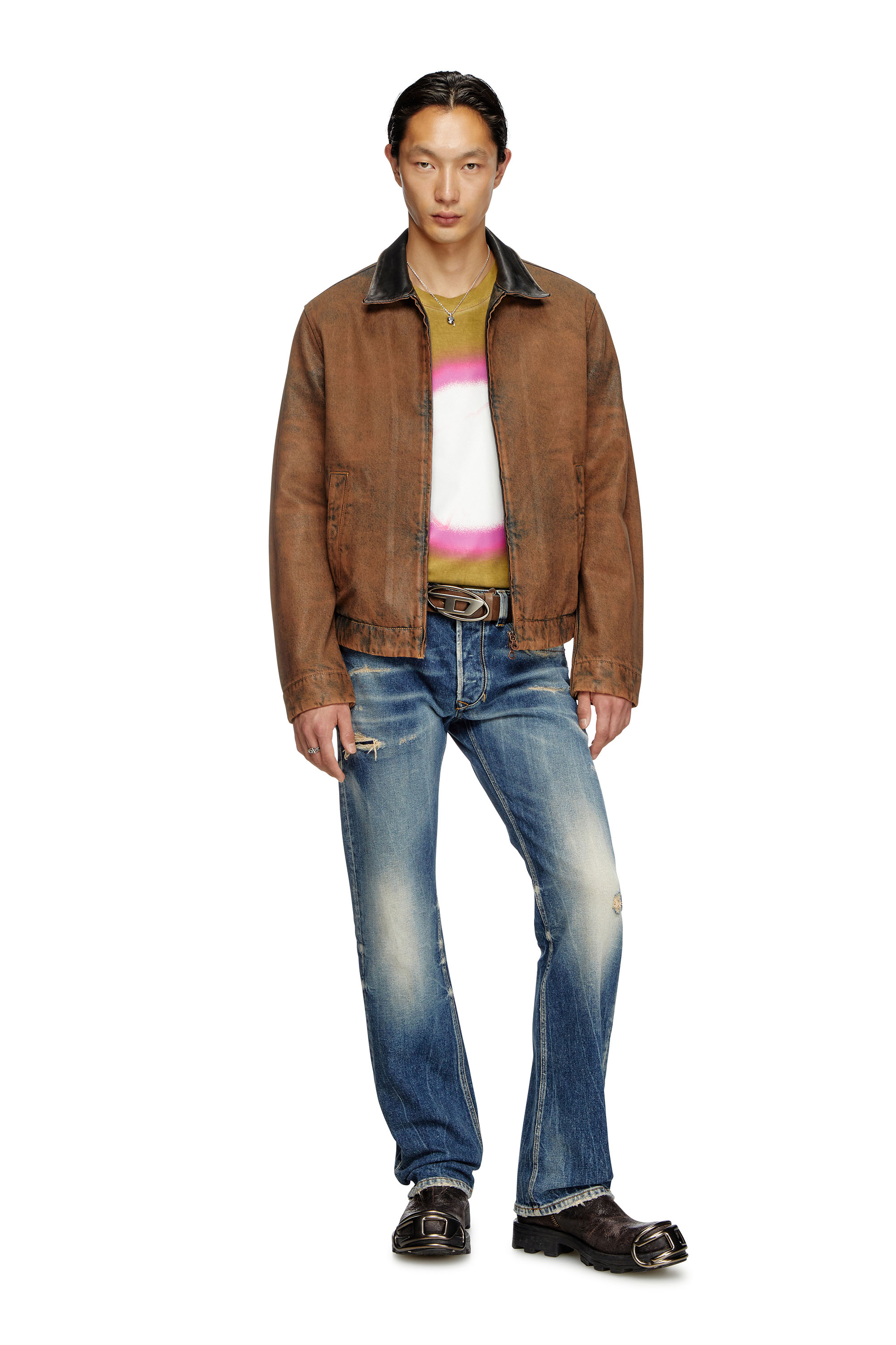 Diesel - Male's Regular Jeans 1985 Larkee 007Y6, ダークブルー - 2