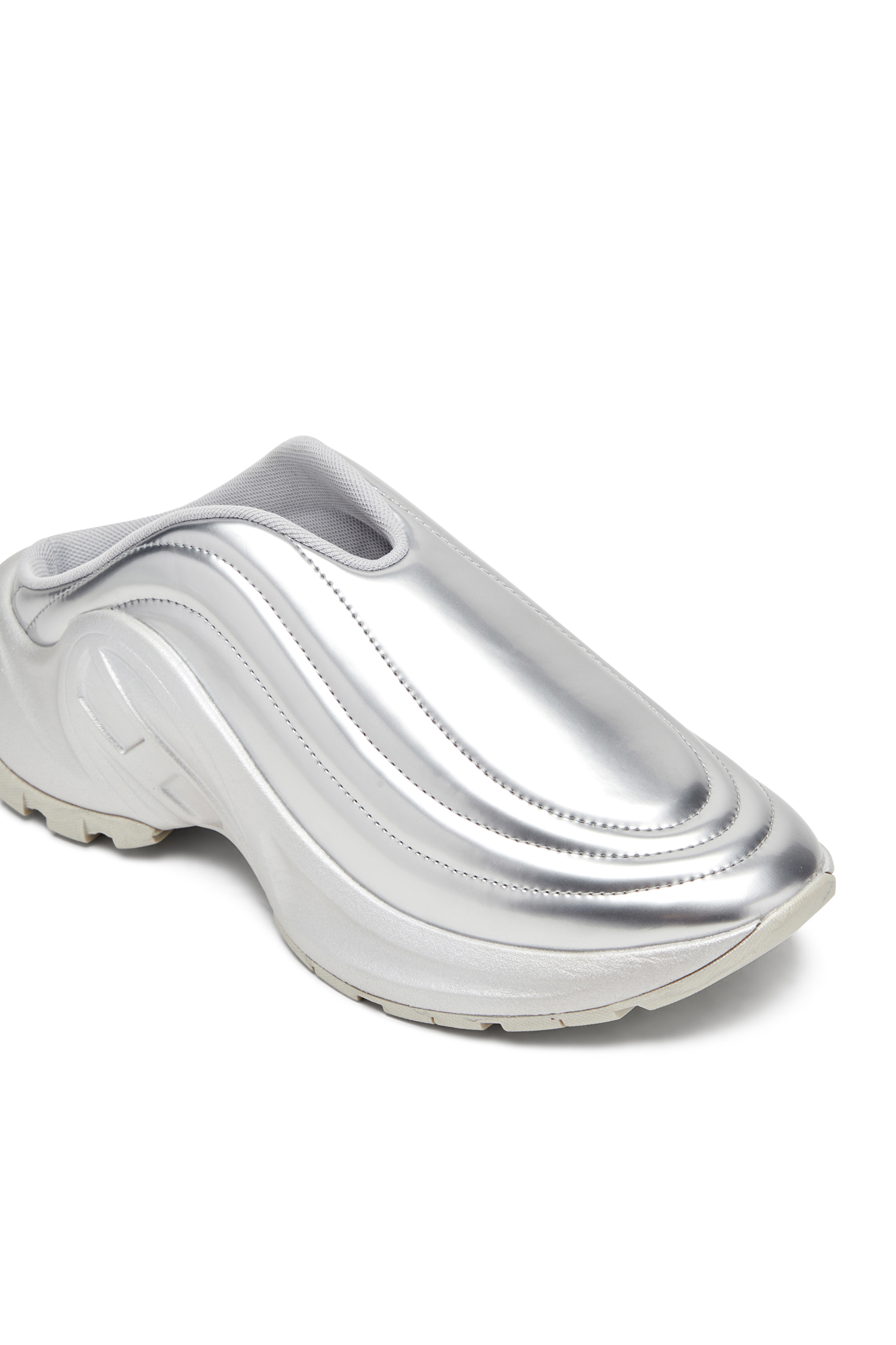 Diesel - S-D-RUNNER MULE X, Unisex's S-D-Runner-Metallic mules in シルバー - 6