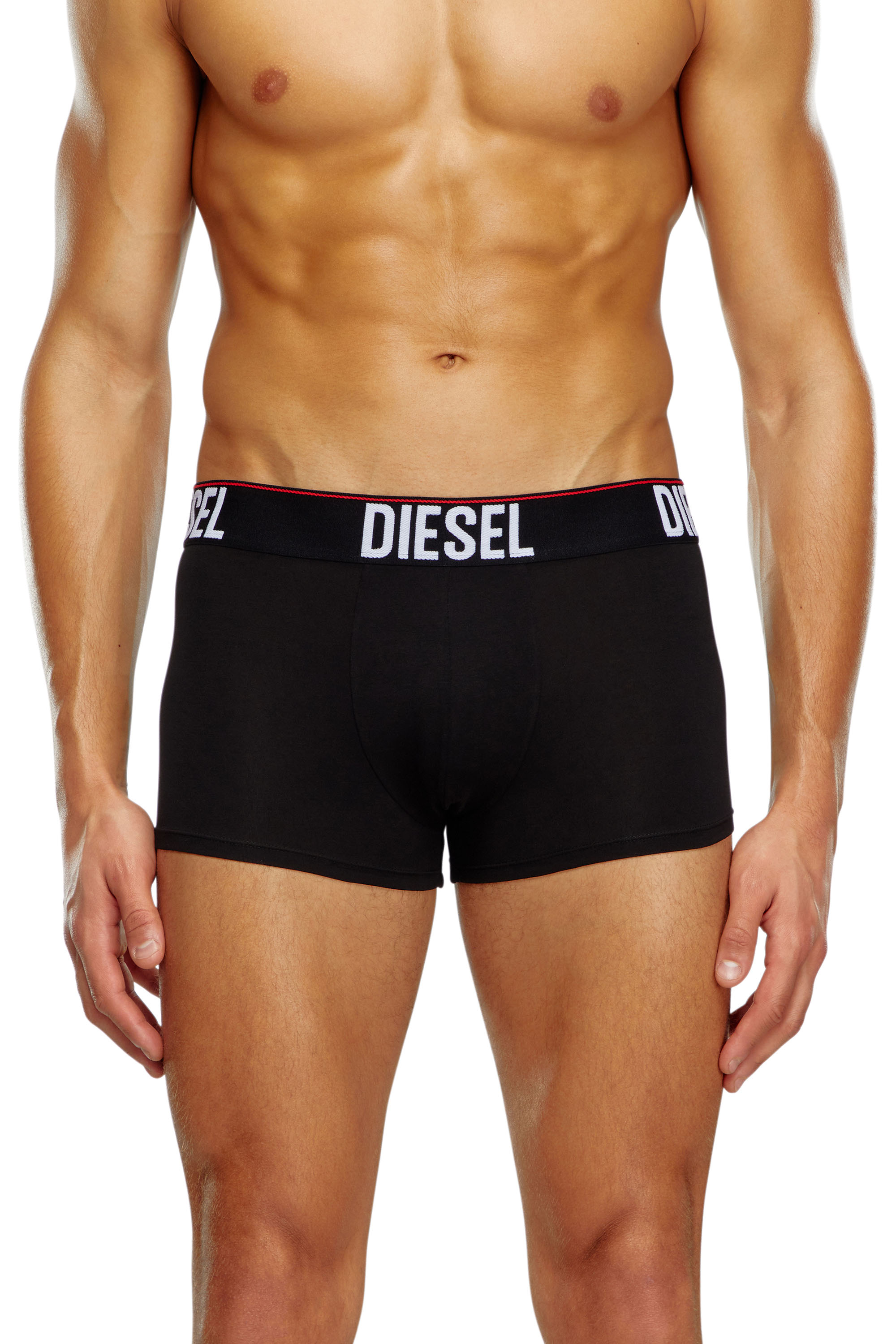 Diesel - UMBX-DAMIENTHREEPACK, Male's Three-pack boxer briefs with tonal waist in ブラック - 1