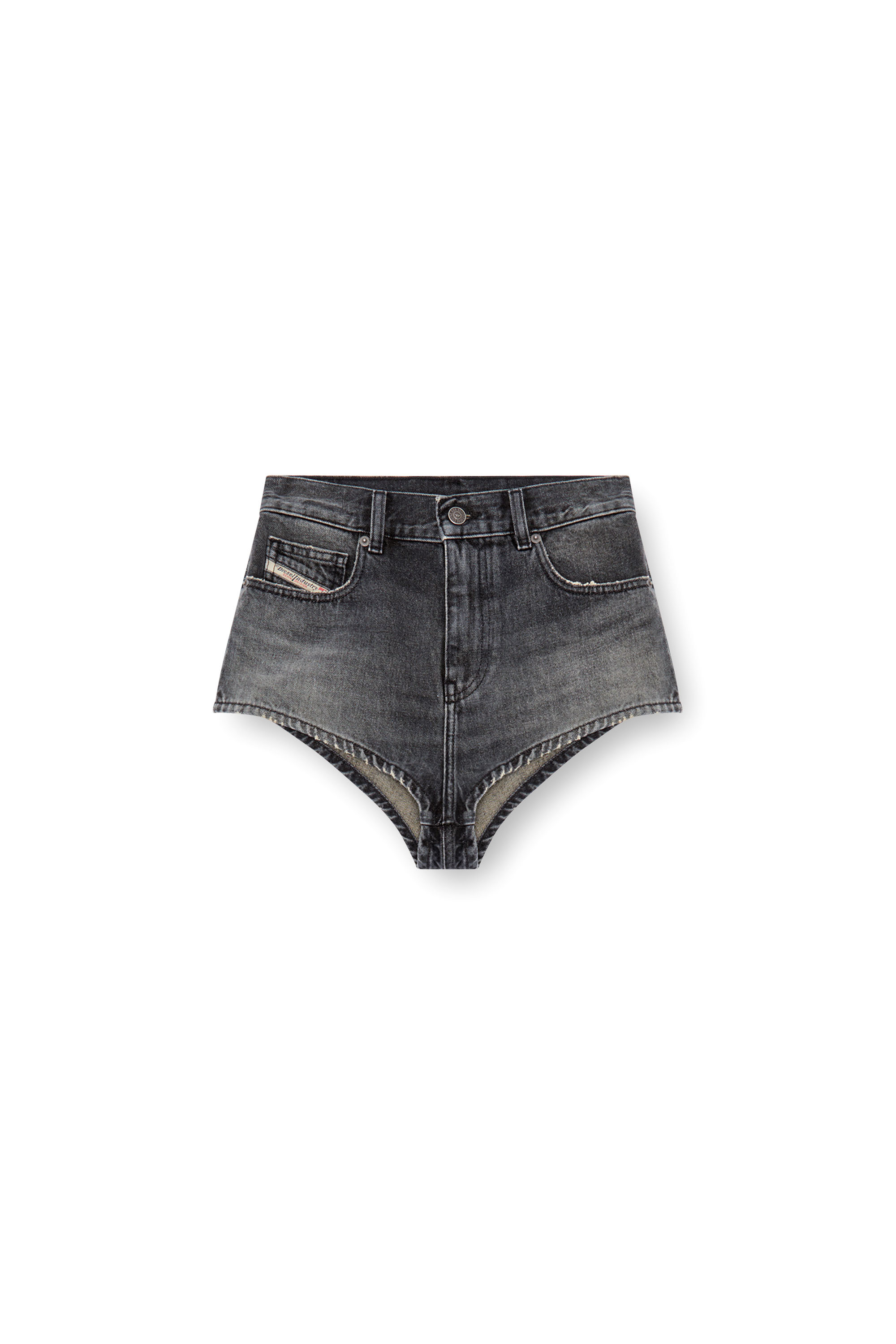 Diesel - DE-LUNAR, Female Hotpants in denim in ブラック - Image 3
