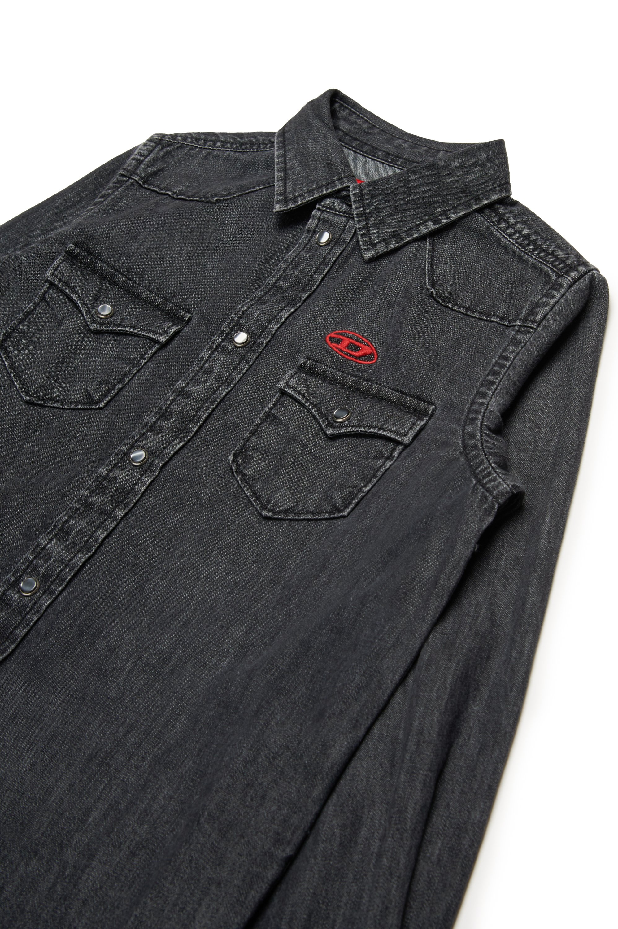 Diesel - CEKO, Male's Denim Western shirt in ブラック - 3