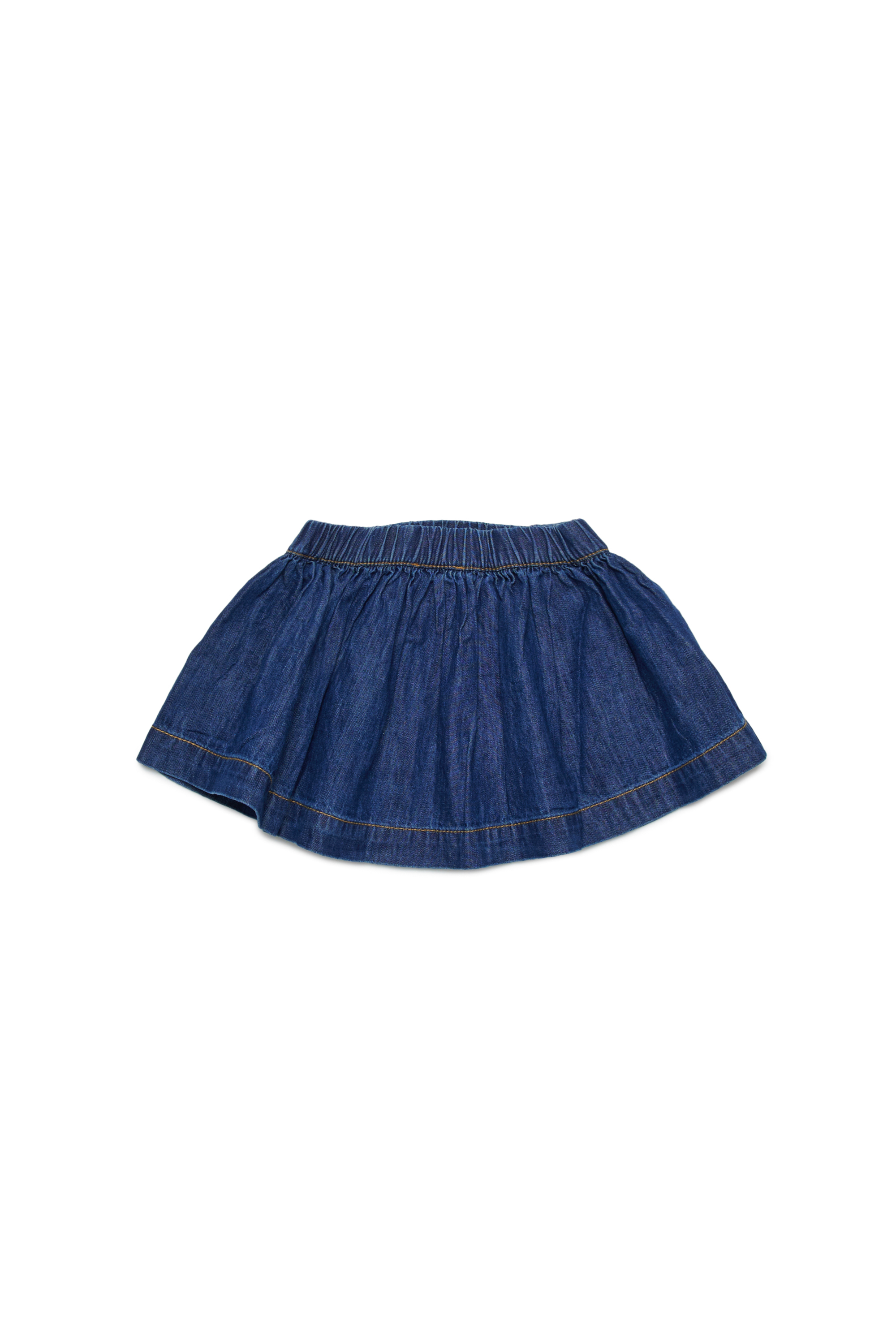 Diesel - GIPYB, Female Denim skirt with crystal Oval D logo in ブルー - Image 2
