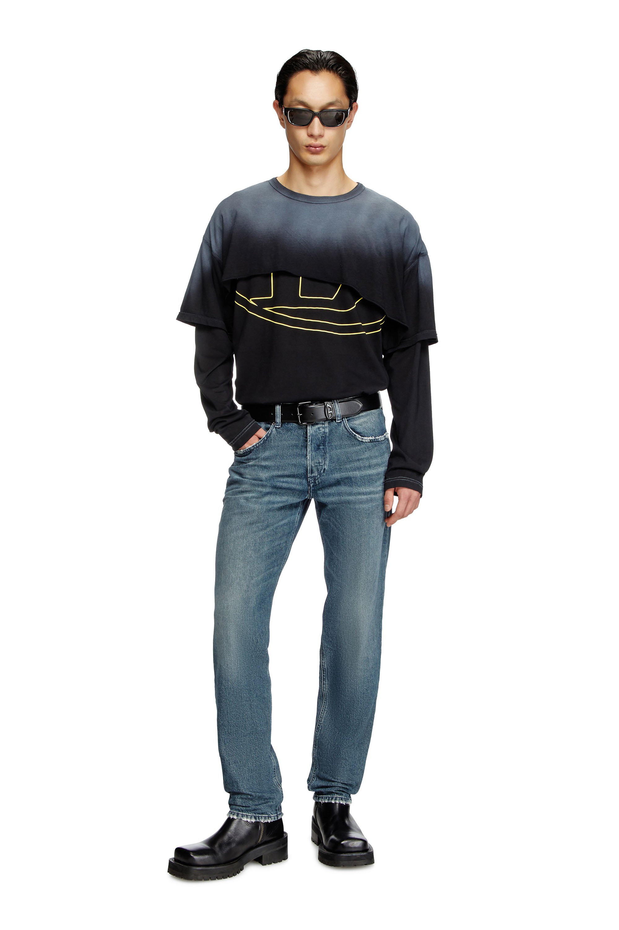 Diesel - Male's Regular Jeans 2023 D-Finitive 007Y7, ミディアムブルー - 2