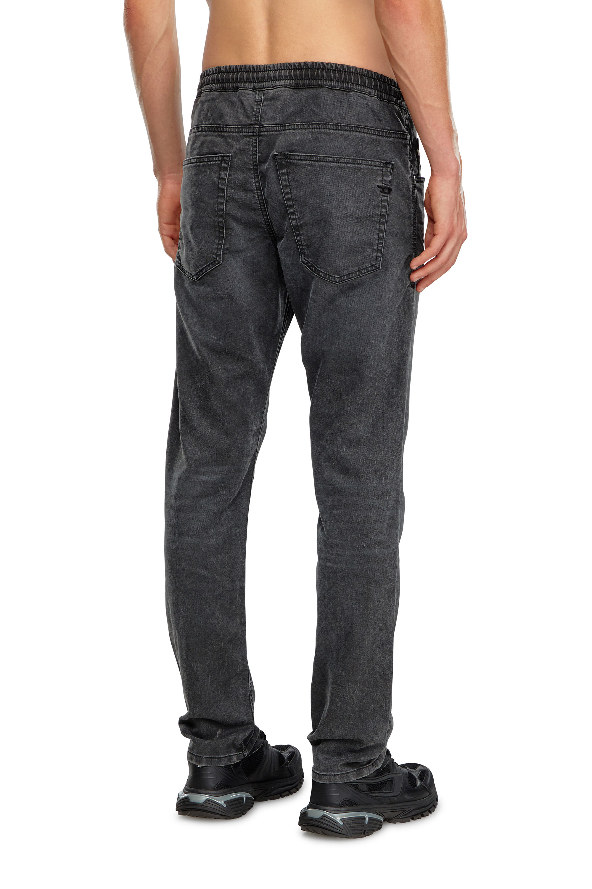 Diesel - Male's Tapered 2030 D-Krooley Joggjeans® 09J75, ブラック/ダークグレー - 4