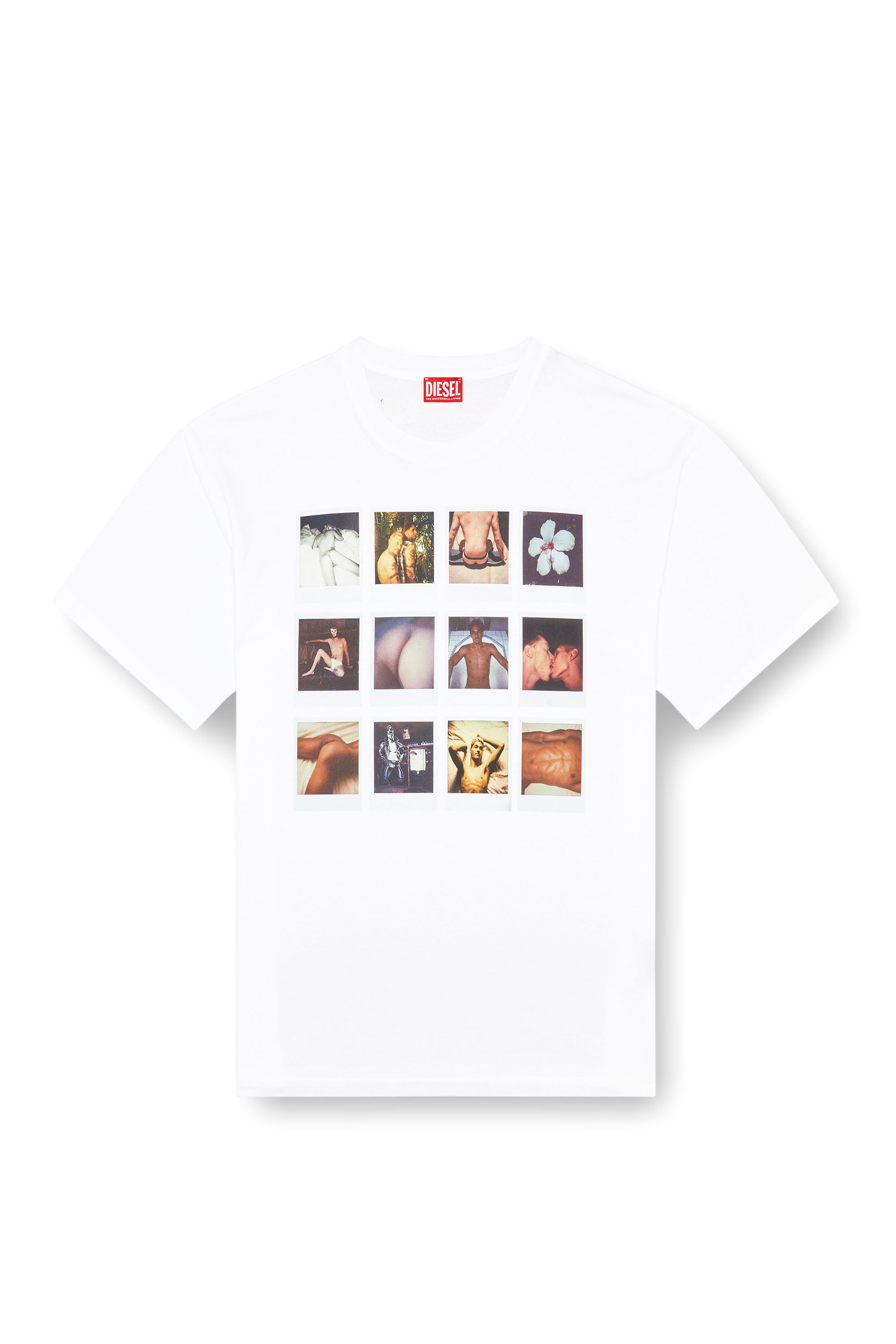 Diesel - PR-T-BOXT-SS, Unisex T-shirt with polaroid patches in ホワイト - Image 6
