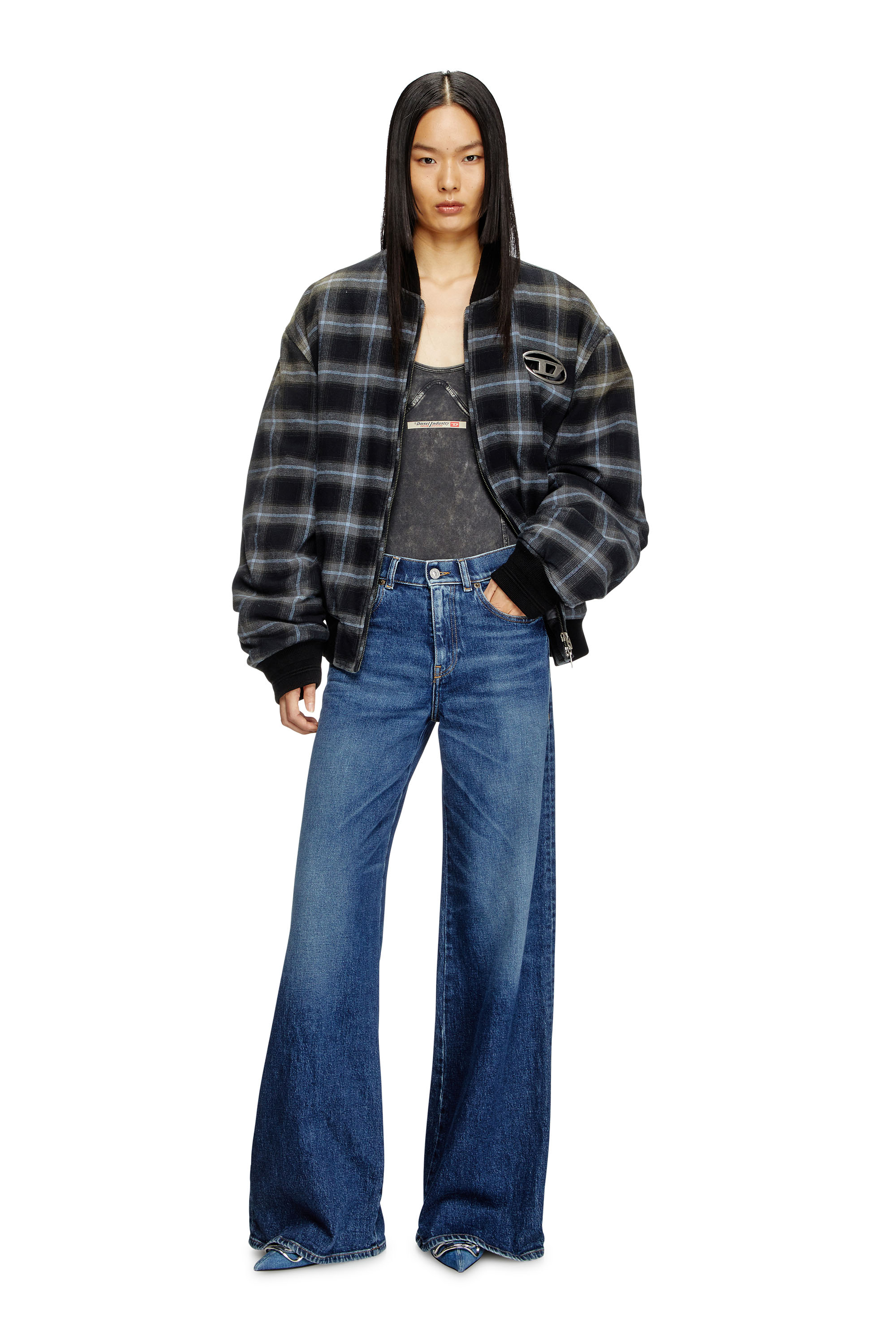 Diesel - Female's Flare Jeans 1978 D-Akemi 09L21, ダークブルー - 2