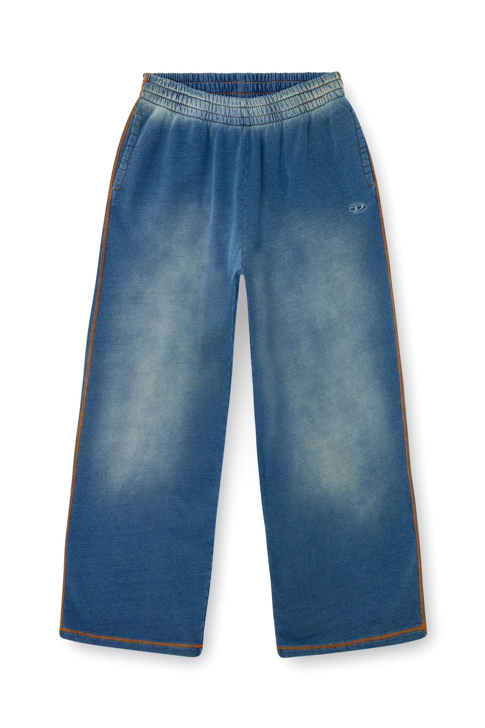 Diesel - P-ZENIA-Q1, Female's Faded indigo sweatpants in ミディアムブルー - 3