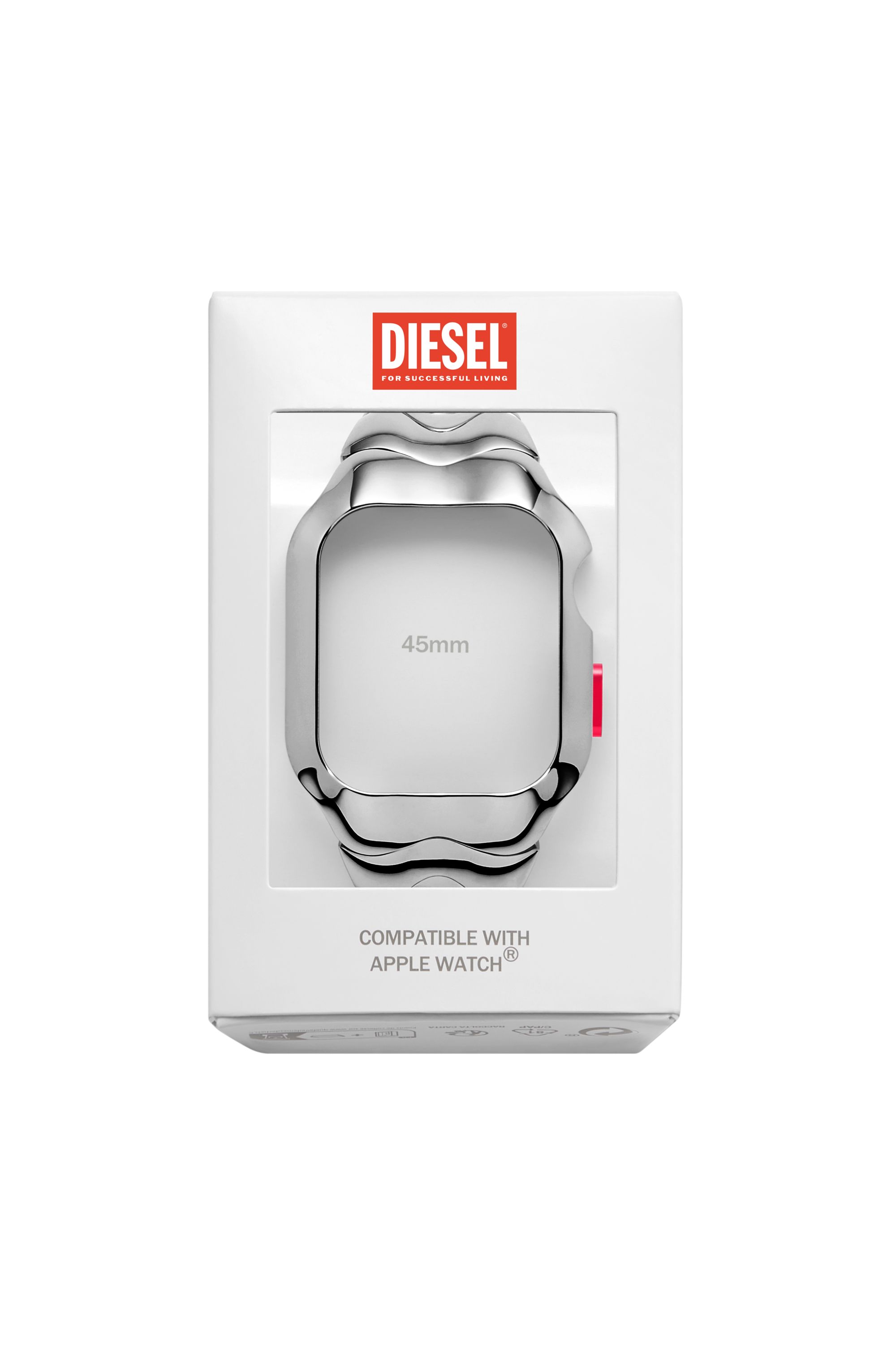 Diesel - DSS0024, Unisex's Stainless Steel Unibody for Apple watch®, 45mm in シルバー - 2