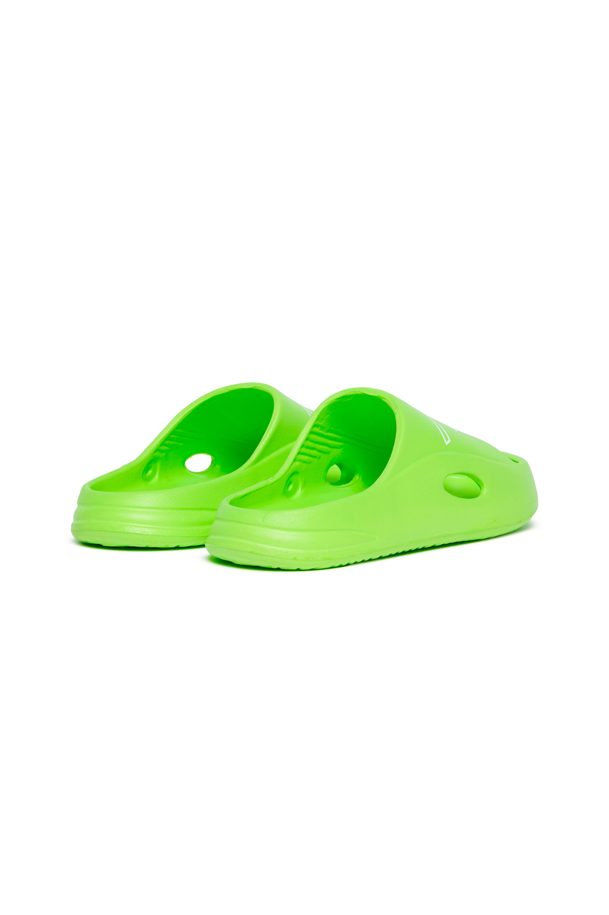 Diesel - SA-CHUNCKY D, Unisex's EVA pool slides with logo print in 蛍光グリーン - 3