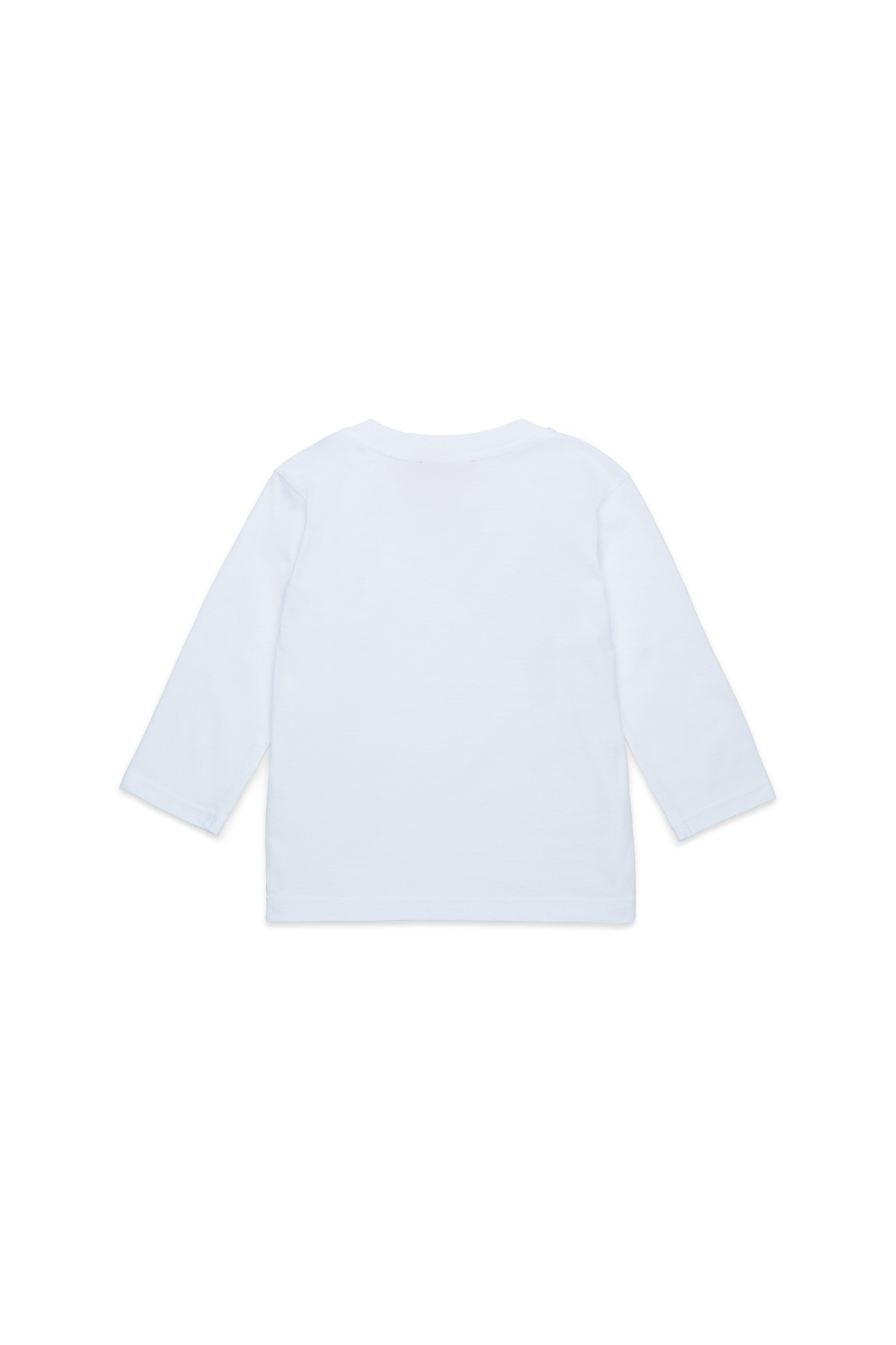 Diesel - TCERBLSB, Unisex's Long sleeve T-shirt with Oval D in ホワイト - 2