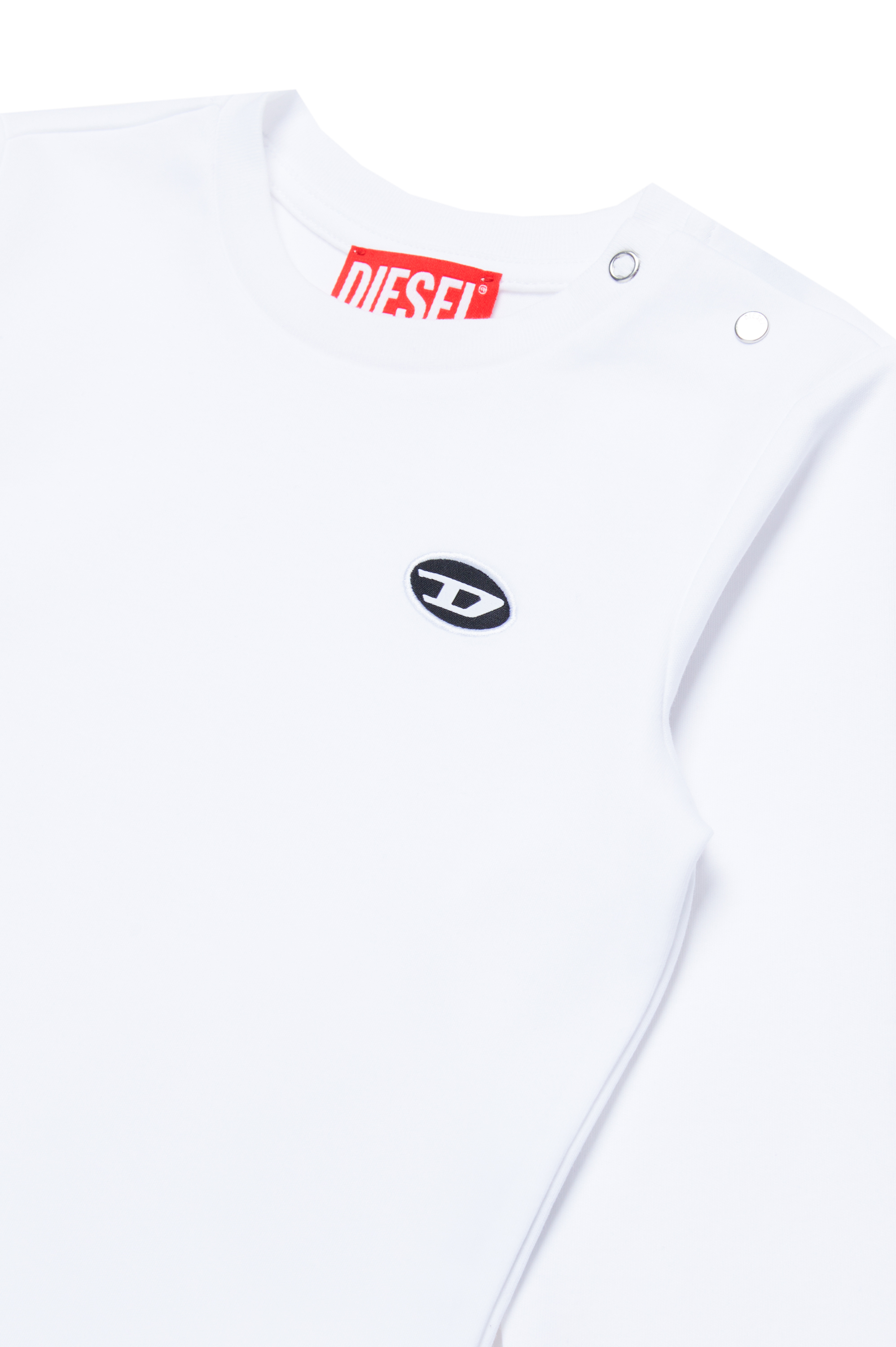 Diesel - TJUSTDOVALPJLSB, Male Long-sleeve T-shirt in organic cotton in ホワイト - Image 3