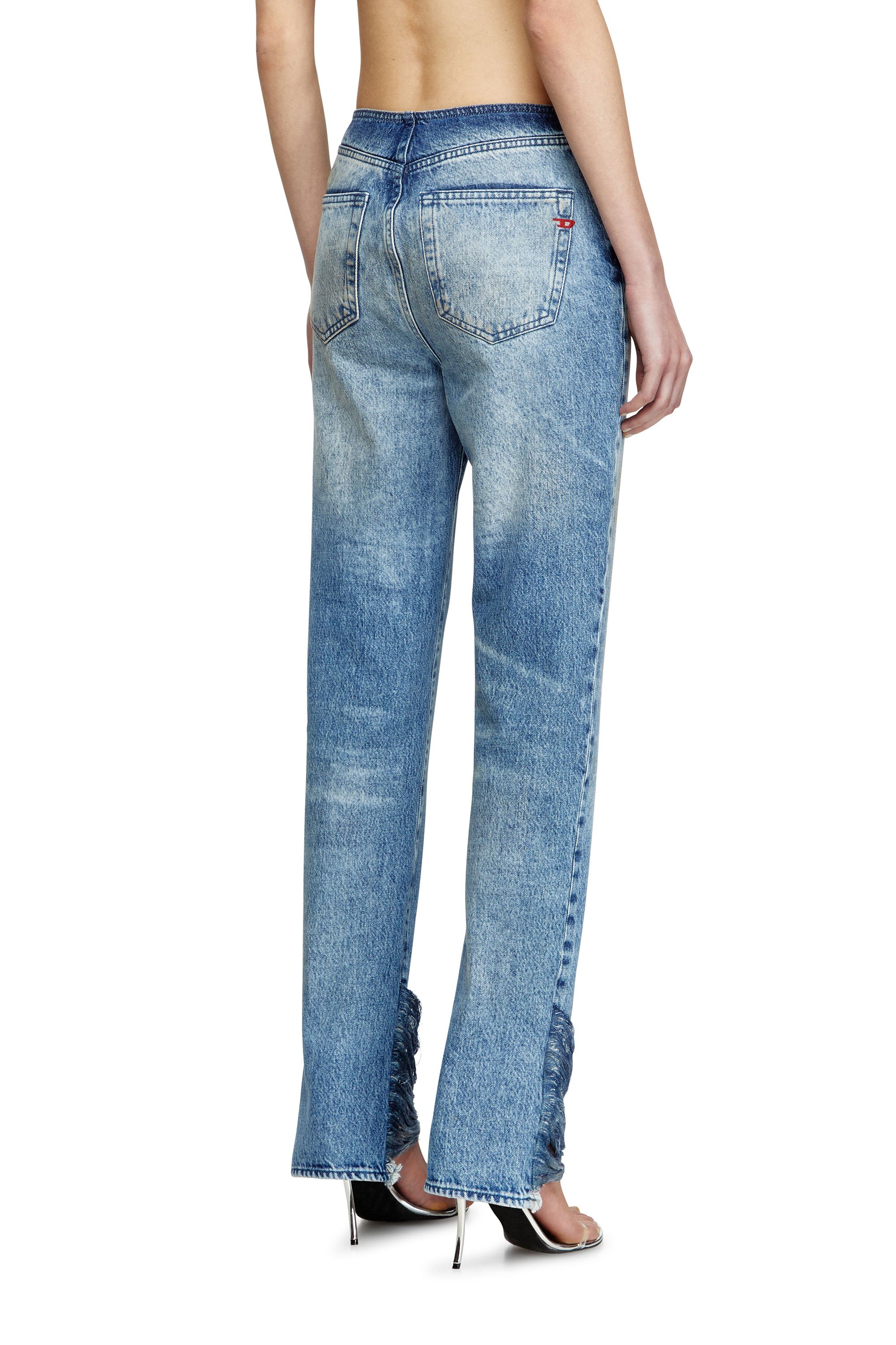 Diesel - Female's Bootcut Jeans D-Ginna 0CMBM, ミディアムブルー - 4