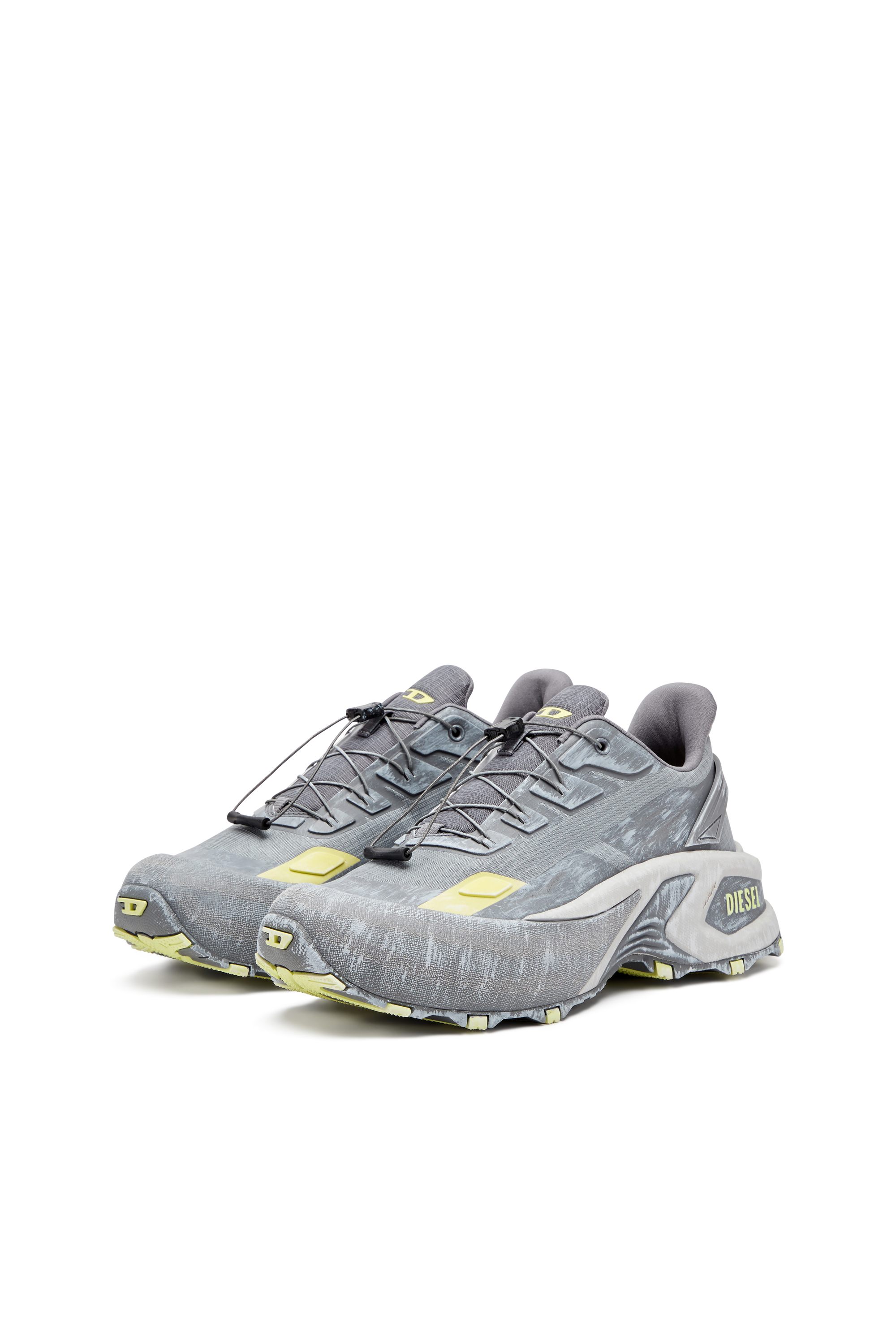 Diesel - D-CAGE RUNNER, Male's D-Cage Runner-Sneaker in グレー/イエロー - 8