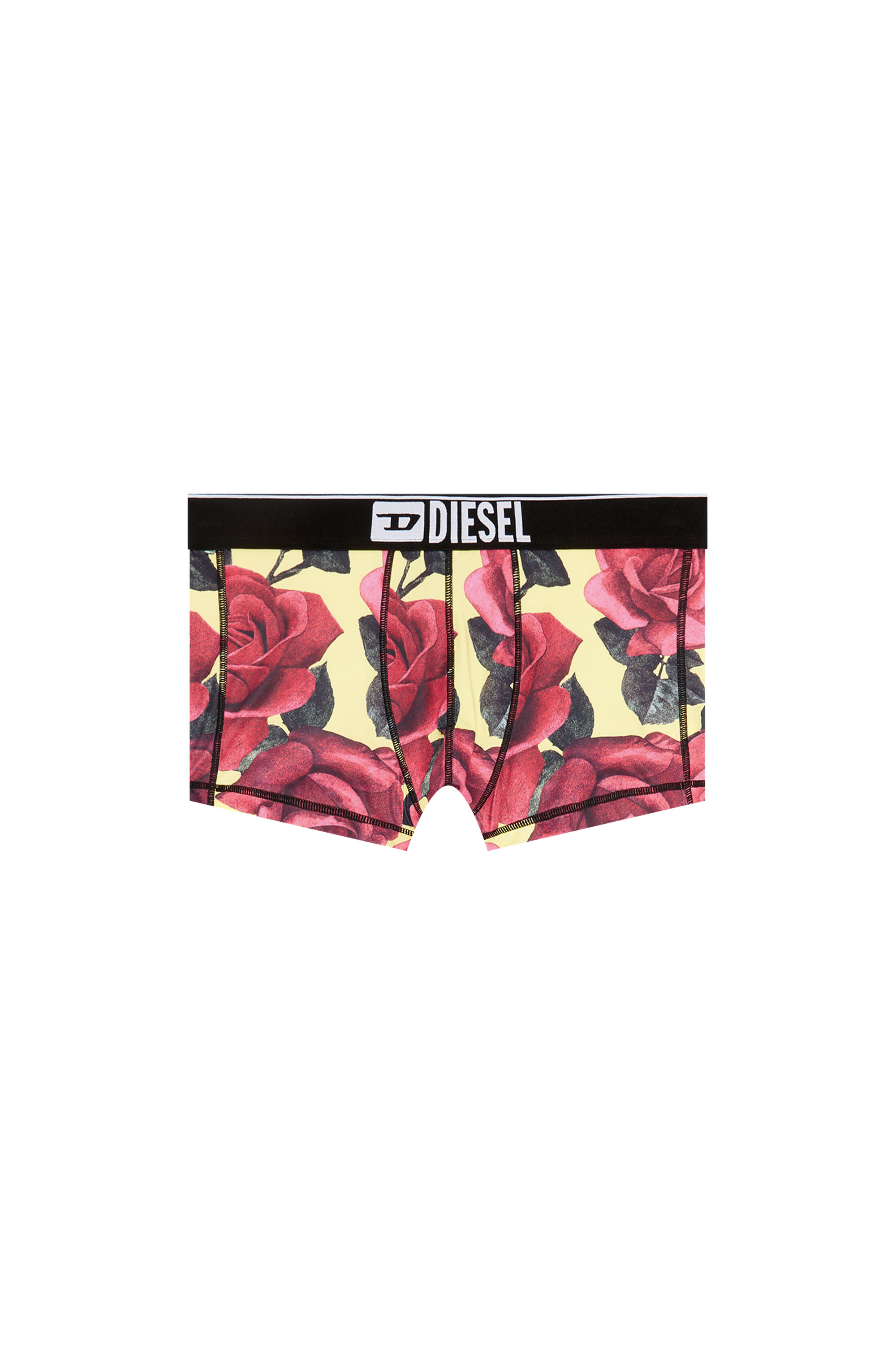 Diesel - UMBX-DAMIEN, Male's Boxer briefs with rose print in ピンク/イエロー - 4