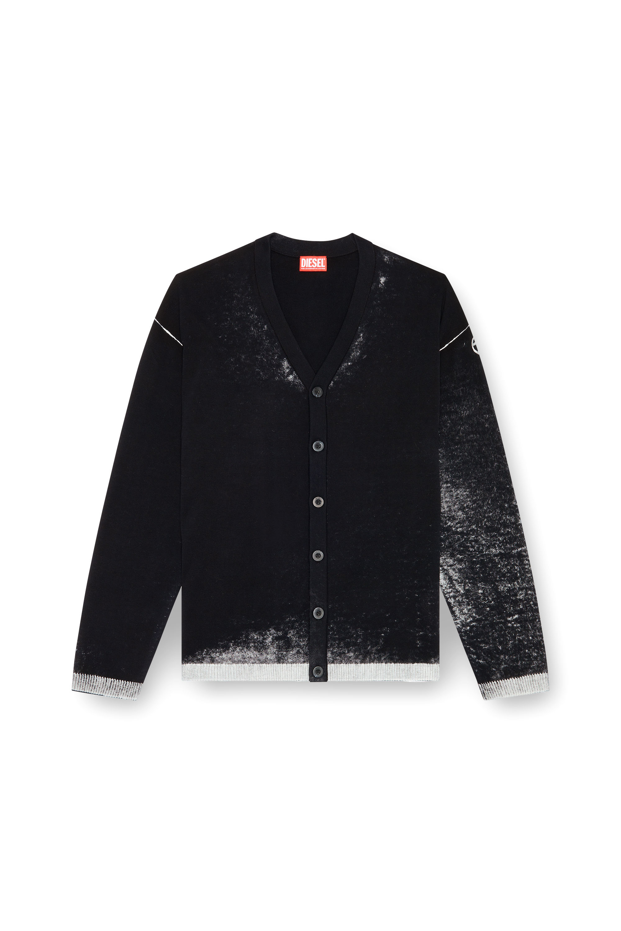 Diesel - K-LARENCE-CARDIGAN-B, Male's ニット カーディガン in ブラック - 3