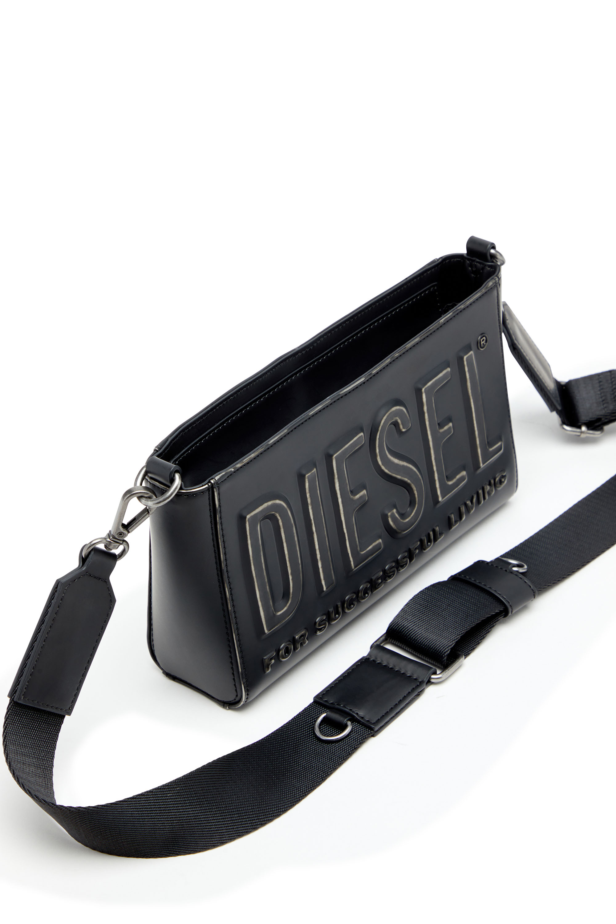 Diesel - DSL 3D CAMERA BAG X, Male's Dsl 3D-Camera bag in brushed PU in ブラック - 5