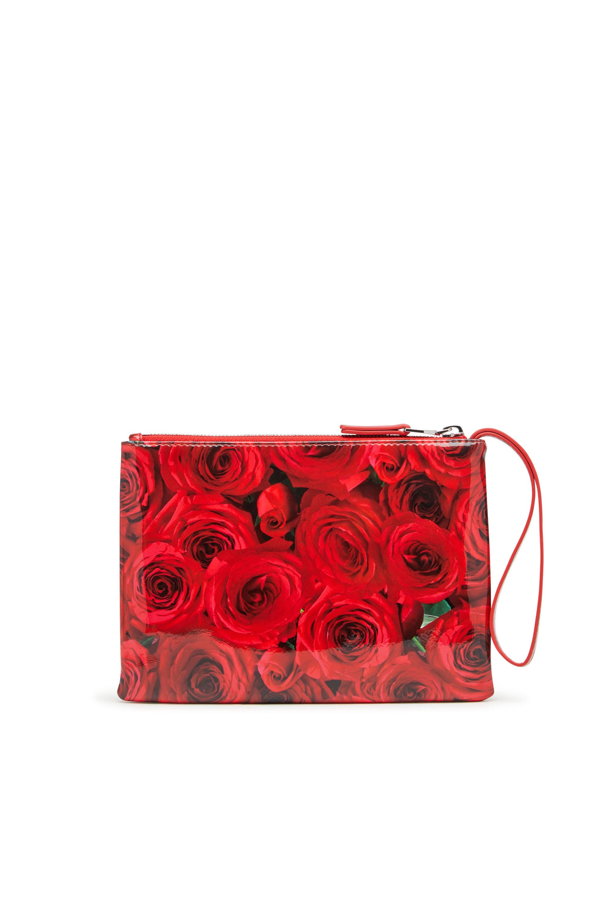 Diesel - PLAY POUCH II, Female's Pouch in printed glossy PU in レッド - 3