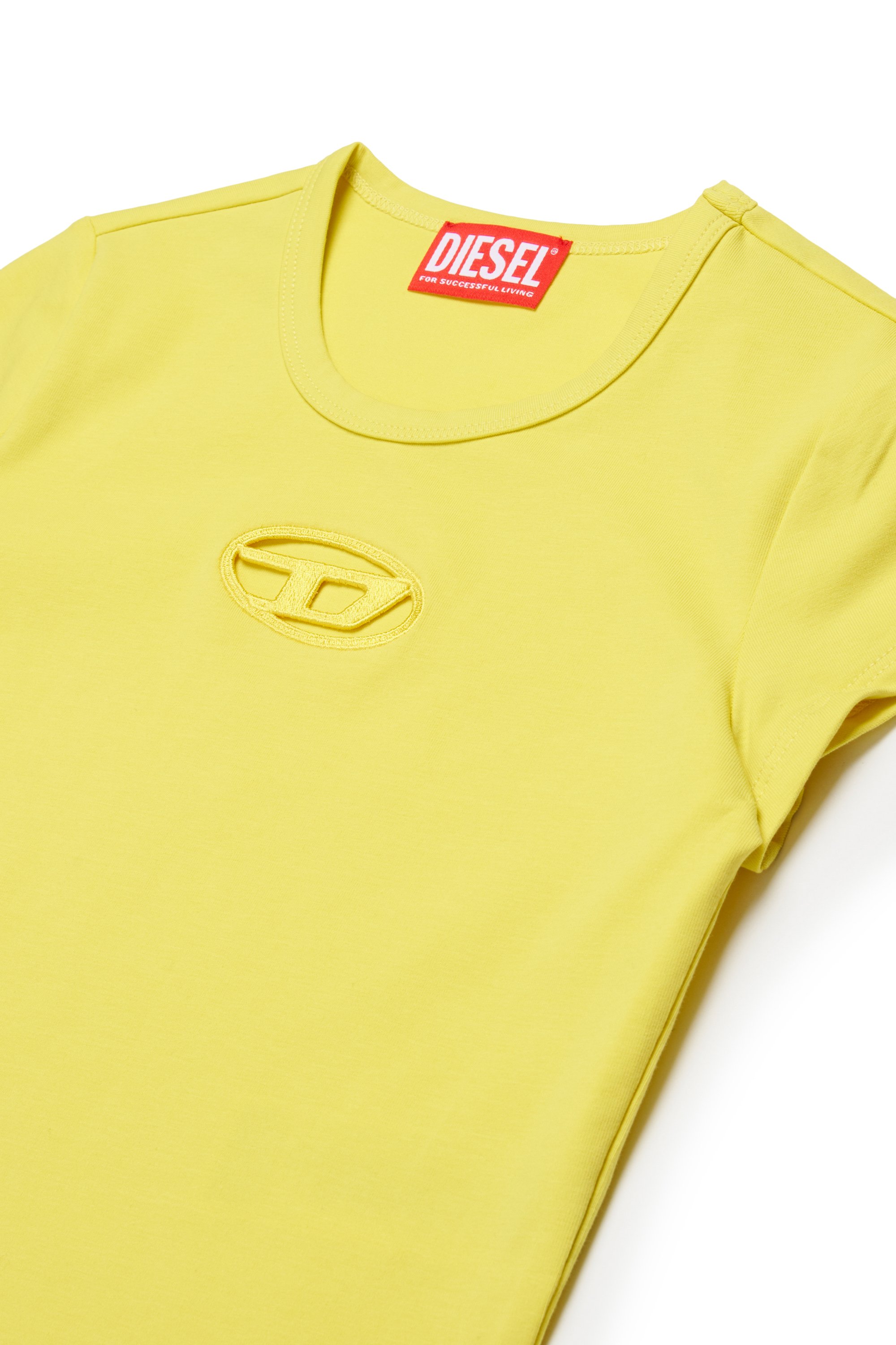 Diesel - TANGIE, Female's T-shirt with cut-out Oval D logo in null - 3