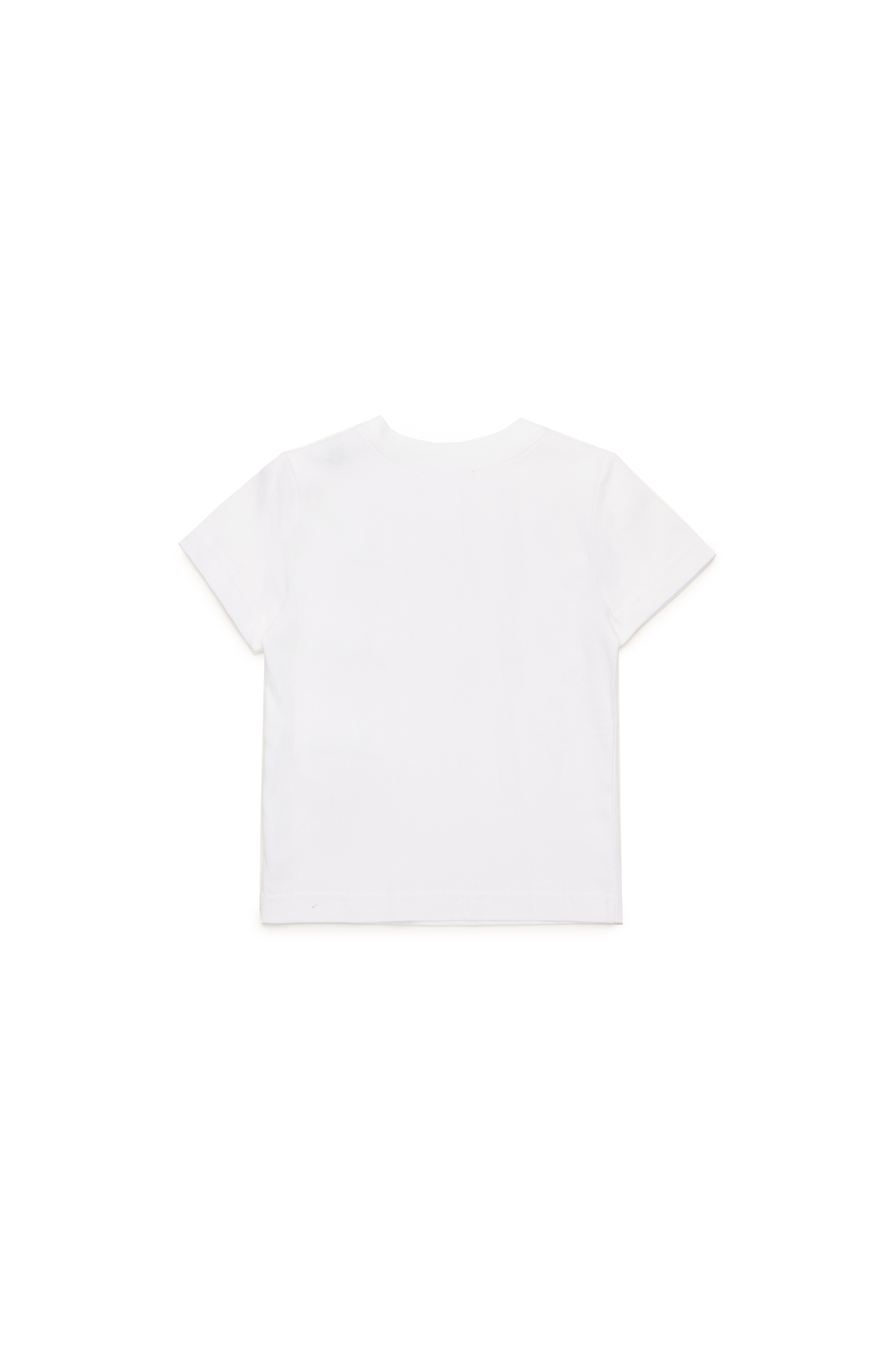 Diesel - TBOXTN14B, Unisex's T-shirt with distressed Oval D logo in ホワイト - 2