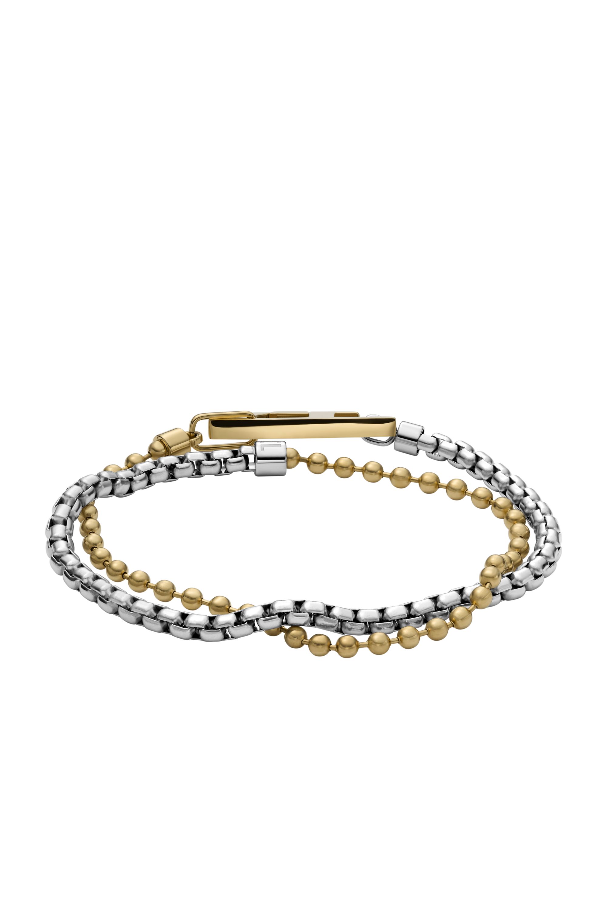 Diesel - DX1570931 JEWEL, Unisex's Two-Tone Stainless Steel Chain Bracelet in シルバー/ゴールド - 2