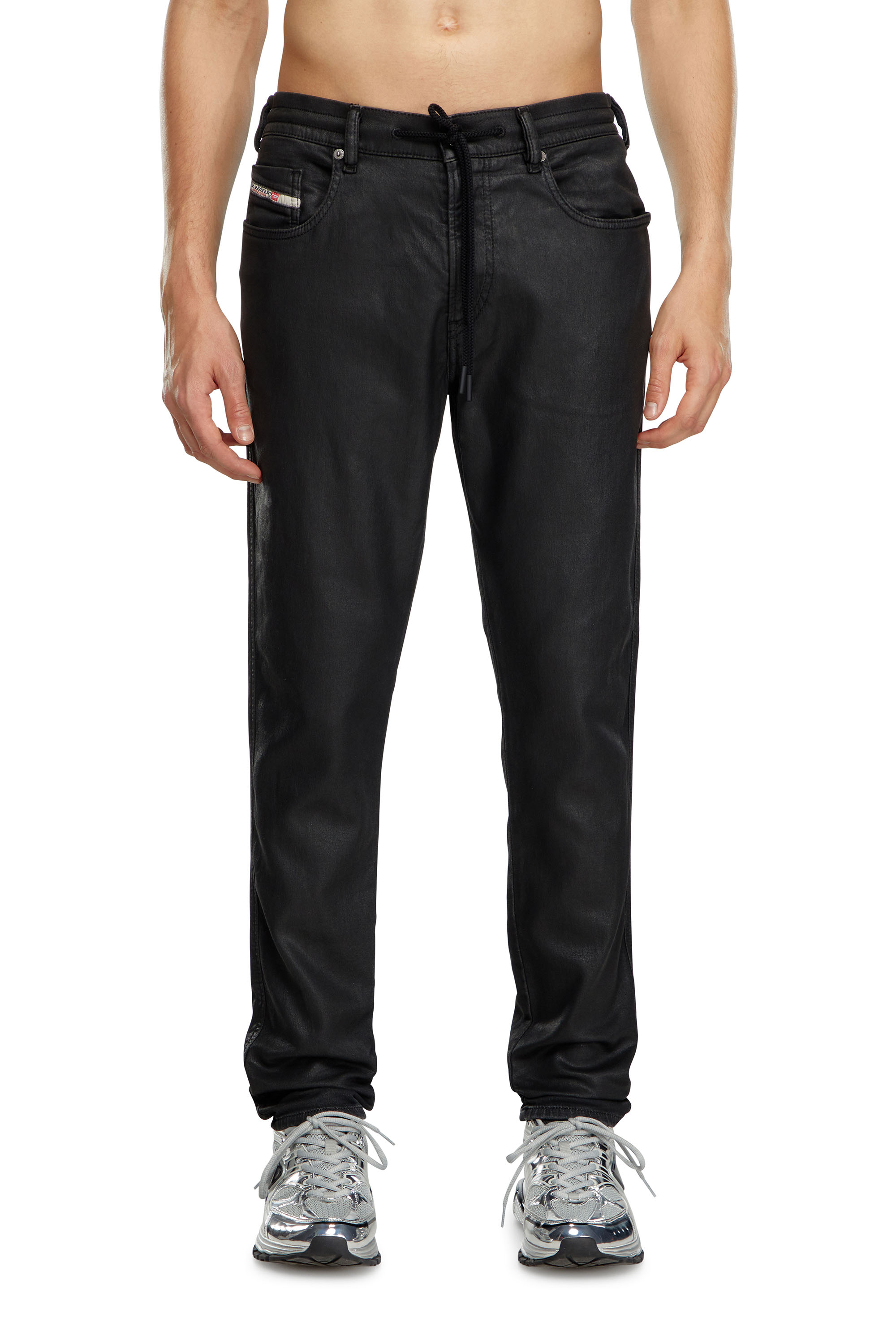 Diesel - Male's Slim 2060 D-Strukt Joggjeans® 068LP, ブラック/ダークグレー - 1