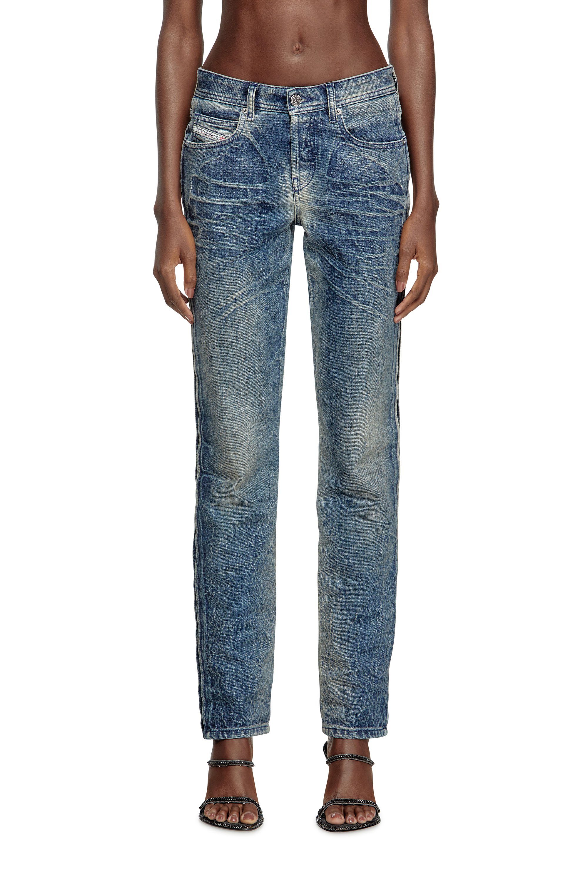 Diesel - Female's Regular Jeans D-Noli 007BG, ダークブルー - 2