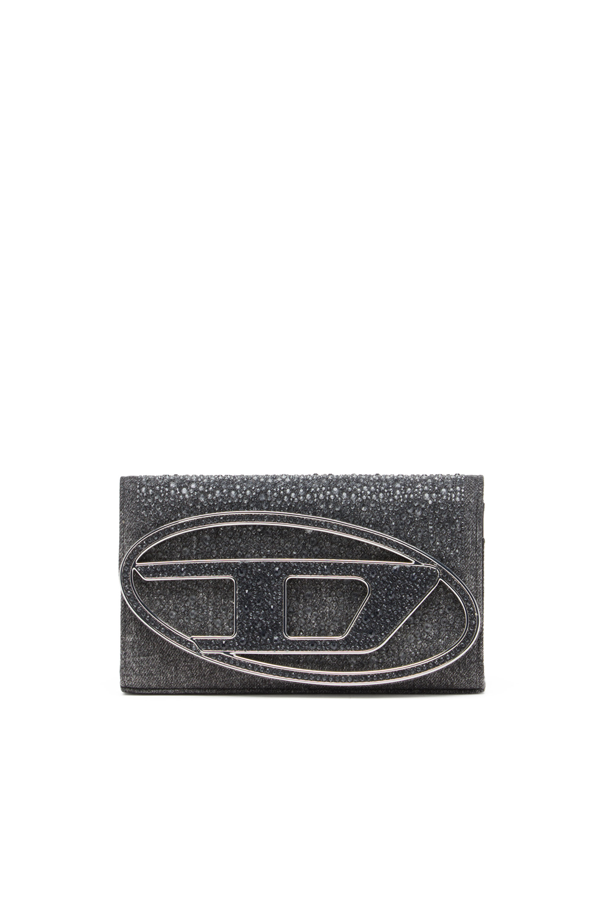 Diesel - 1DR WALLET STRAP, Female's Wallet purse in crystal denim in ブラック - 1