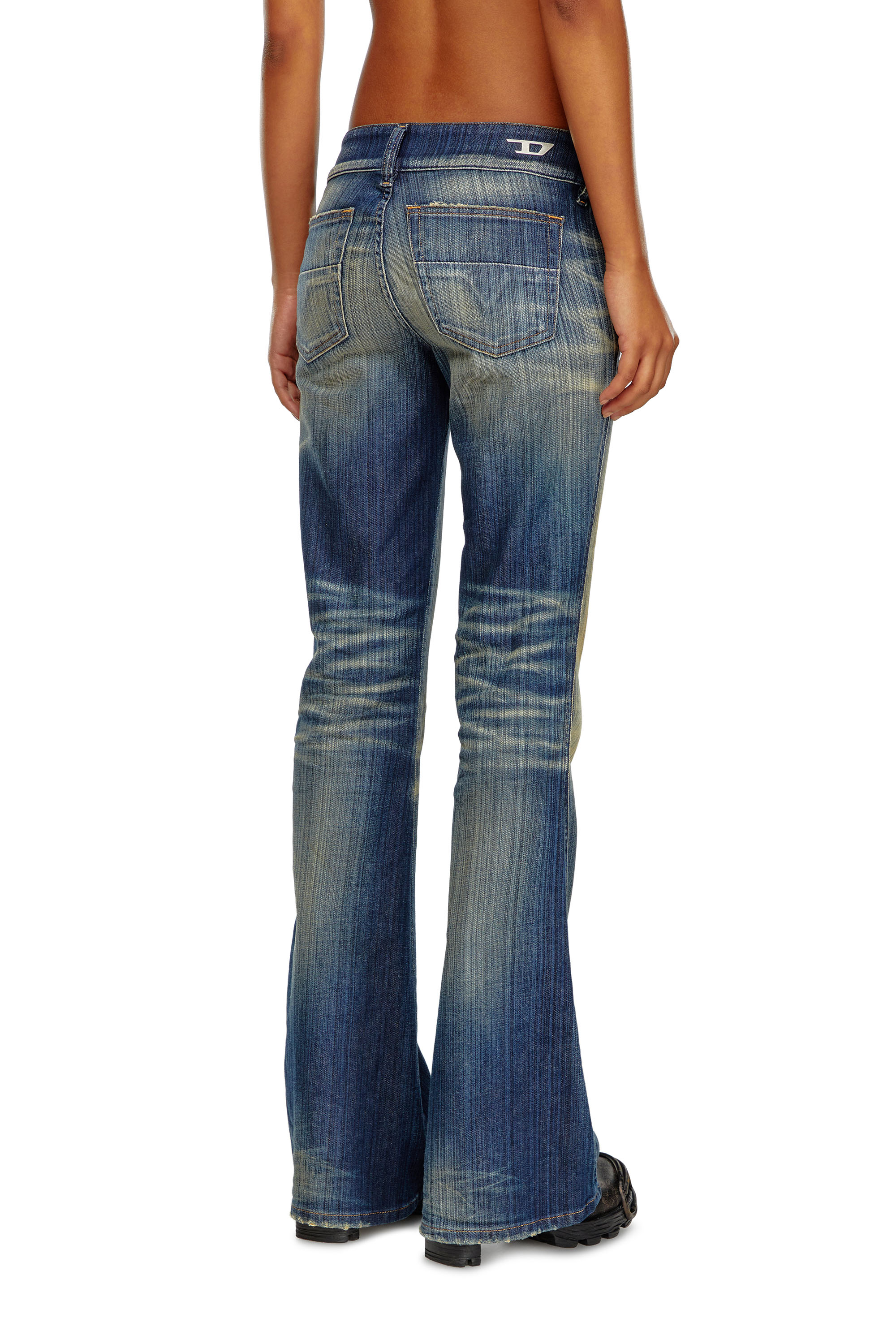 Diesel - Female Bootcut and Flare Jeans D-Hush 09J46, ダークブルー - Image 3