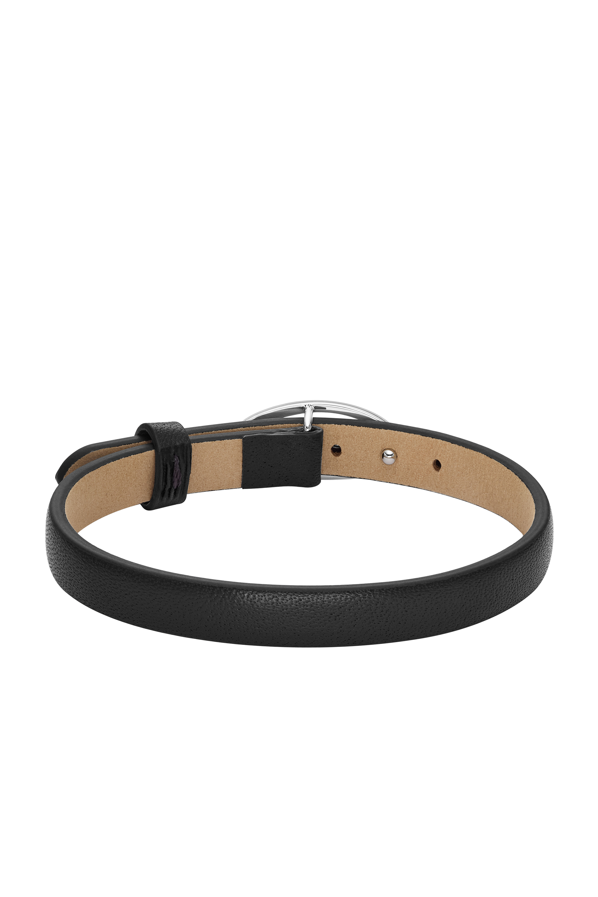 Diesel - DX1516040, Unisex's Black Leather Stackable Bracelet in ブラック - 2