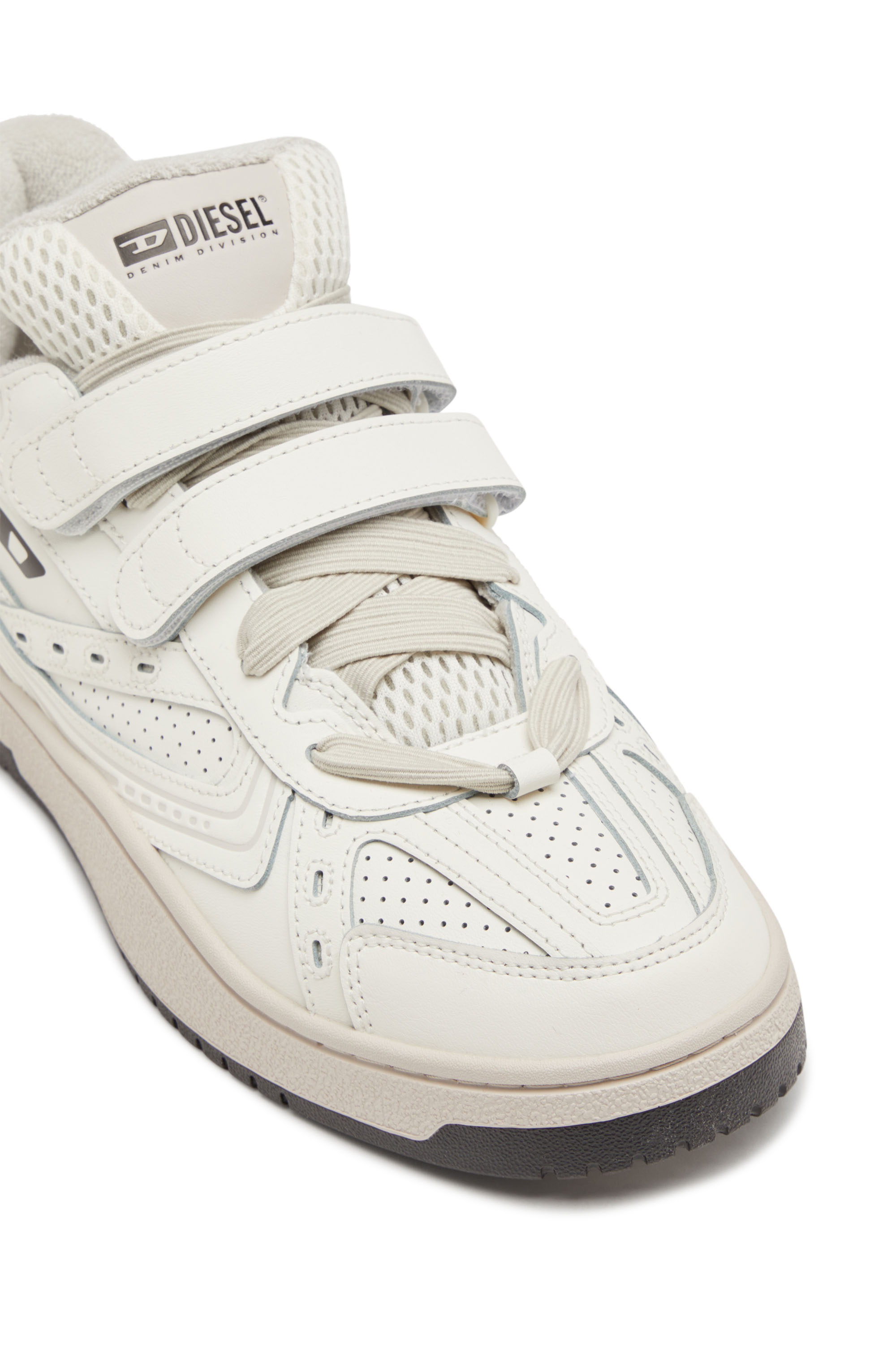 Diesel - S-UKIYO SKT, Male S-Ukiyo-Monochrome sneaker with straps in ホワイト - Image 6