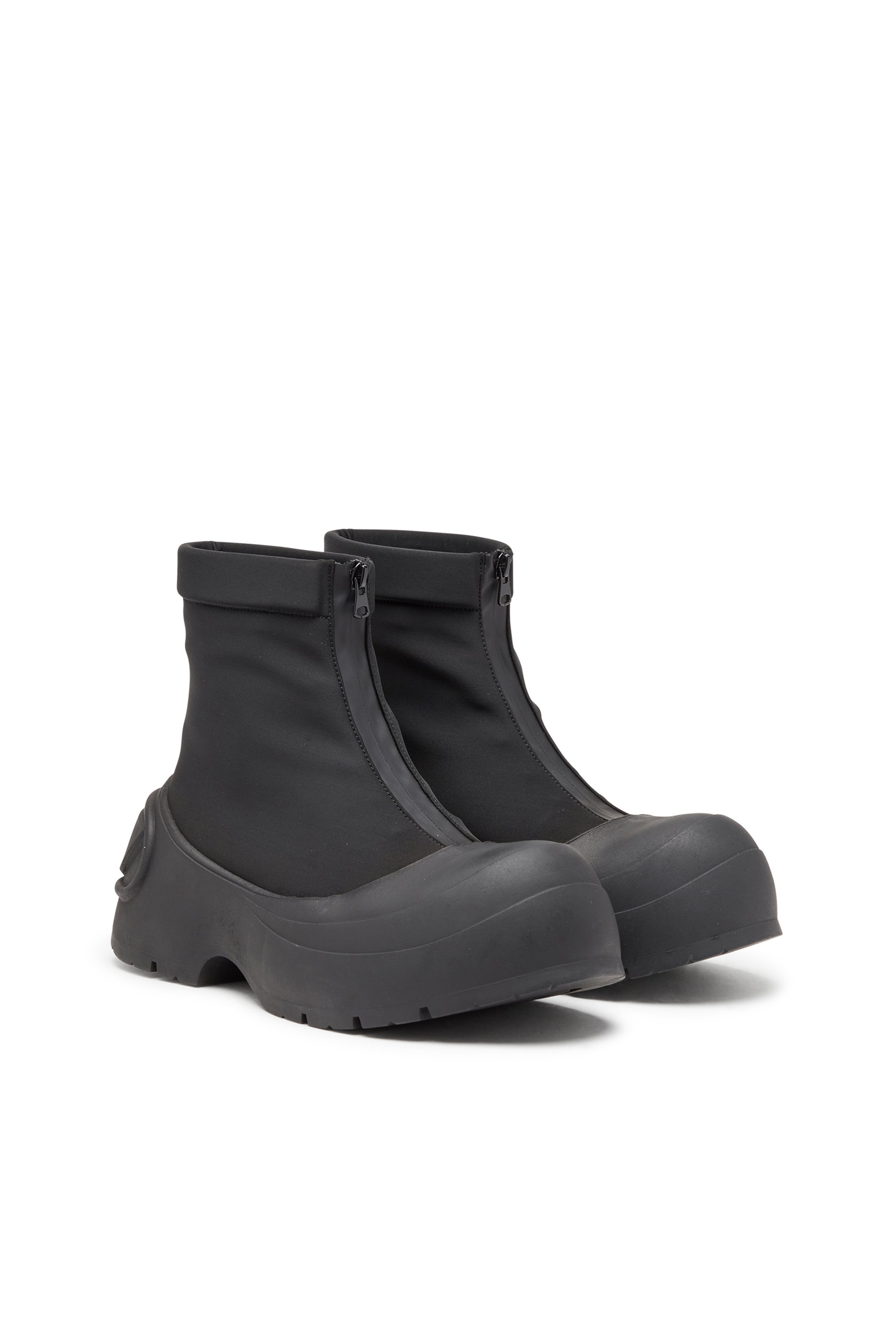 Diesel - D-DONALD CH, Male's D-Donald-Rubber-trimmed ankle boots in ブラック - 2