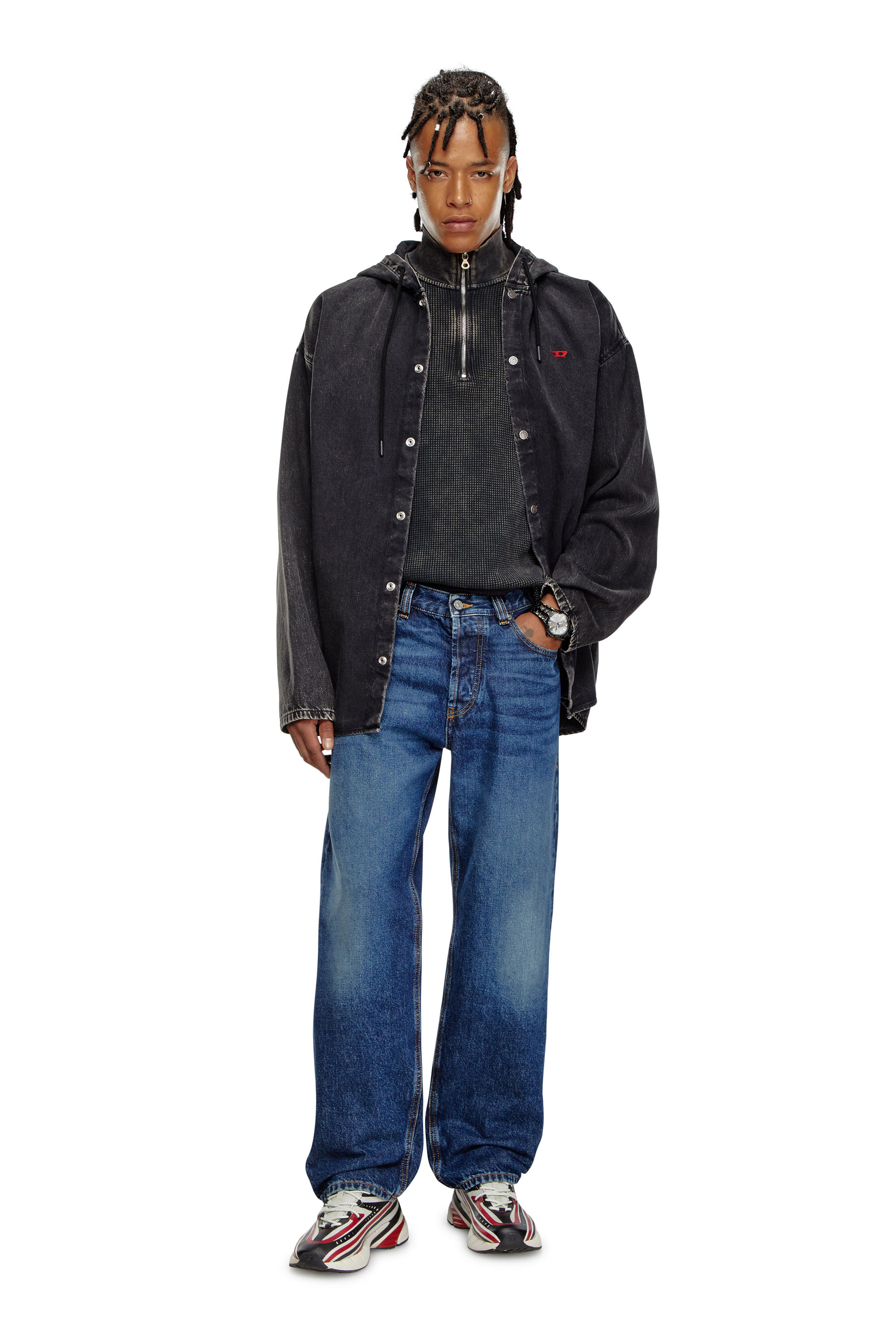 Diesel - Male's Straight Jeans 2010 D-Macs 09I27, ダークブルー - 2